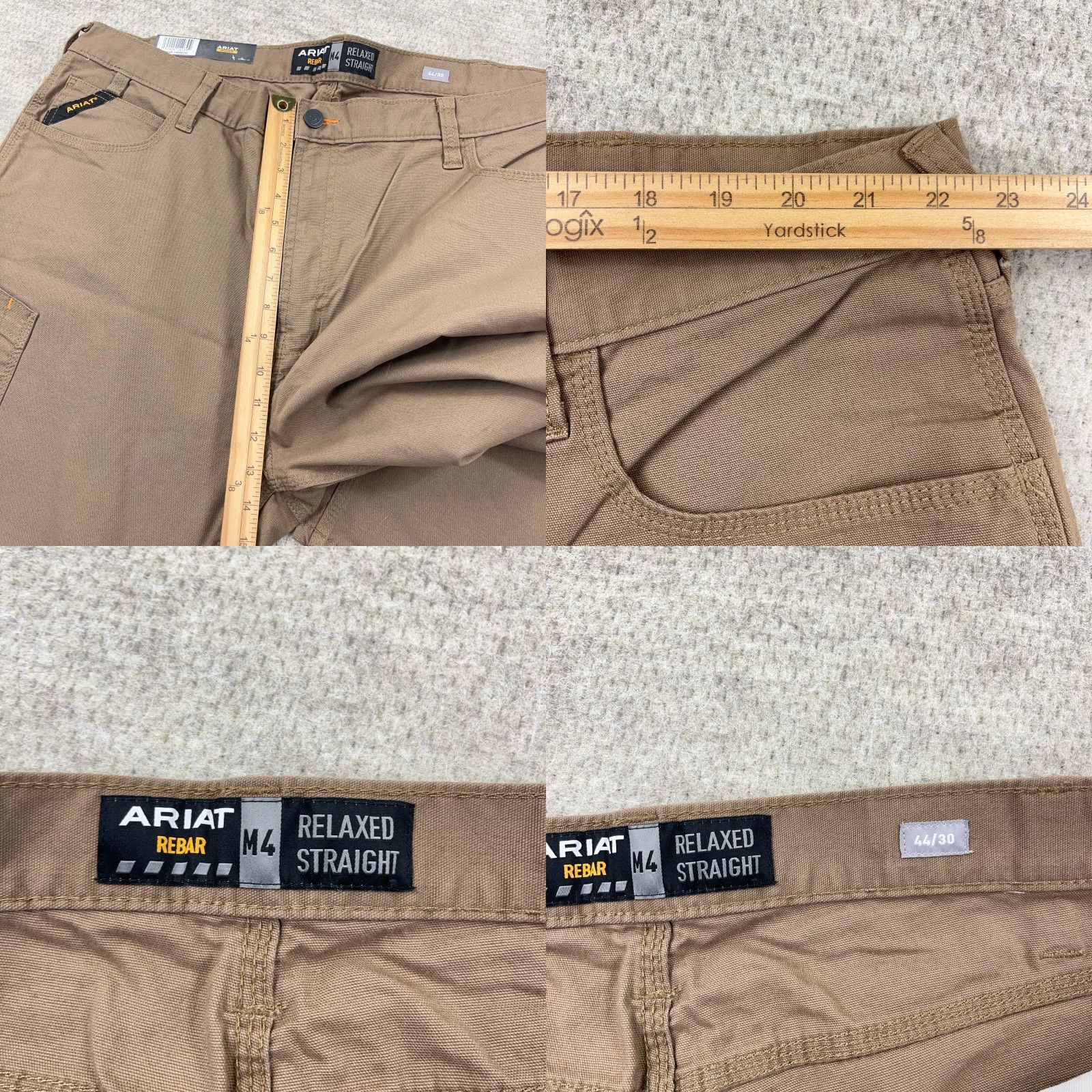 Ariat Ariat Rebar M4 Pants Men 44x30 Relaxed Straight Leg Brown Dura Stretch Work NWT Pants Size US 44 / EU 60 - 8 Thumbnail