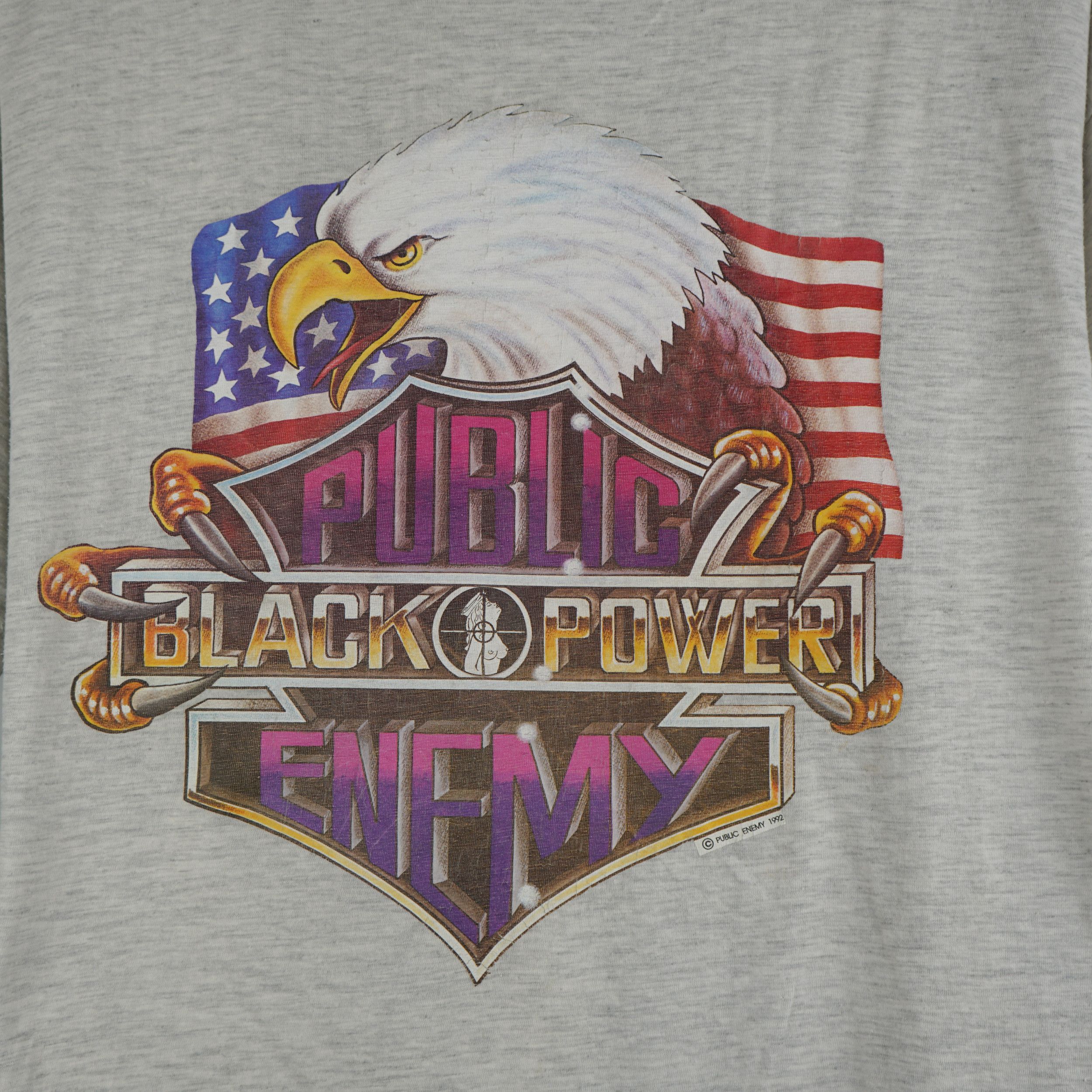 Band Tees × Rap Tees × Vintage Vintage 1992 Public Enemy Black Power T-Shirt Size US L / EU 52-54 / 3 - 2 Thumbnail