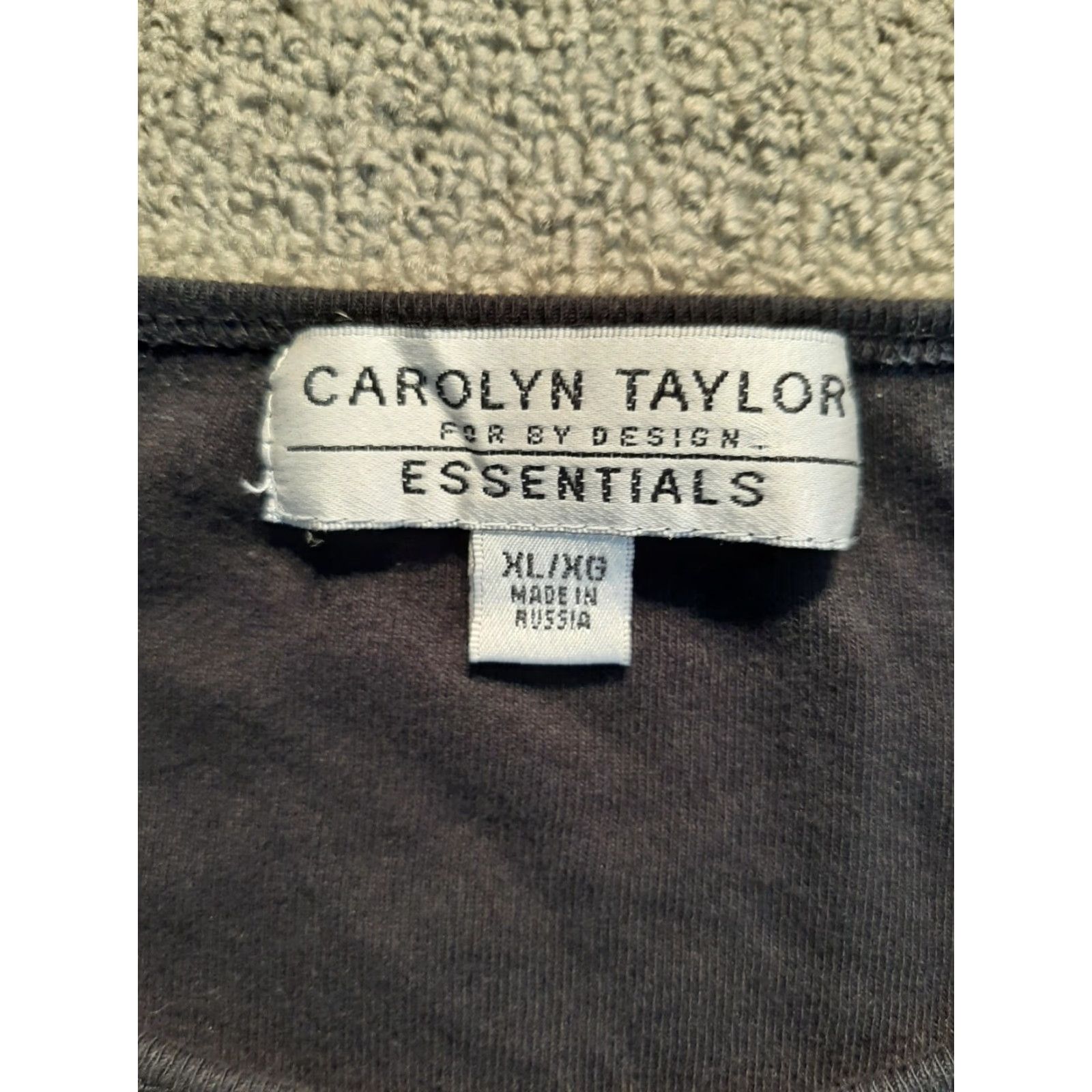 Vintage Carolyn Taylor Black Top XL Jersey Blouse Women Long Sleeve Round Neck Embroidered Love Harmony Happiness symbol Vintage No Size XL / US 12-14 / IT 48-50 - 3 Thumbnail