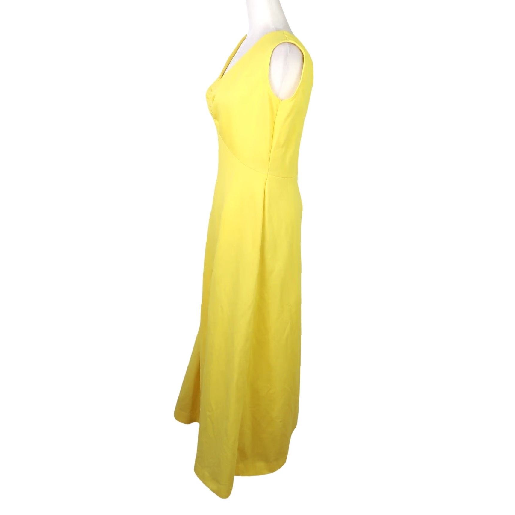 Vintage VINTAGE Montgomery Ward Maxi Dress A-Line Sleeveless Yellow M 90s Bohemian 70s Zip Back Womens Size M / US 6-8 / IT 42-44 - 3 Thumbnail