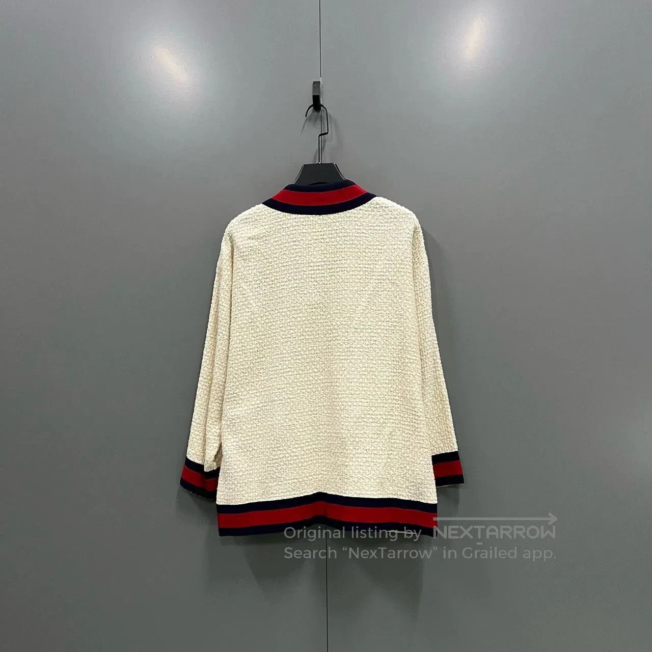 Gucci Gucci Colorblock Trim V-Neck Cardigan. Size S / US 4 / IT 40 - 2 Thumbnail