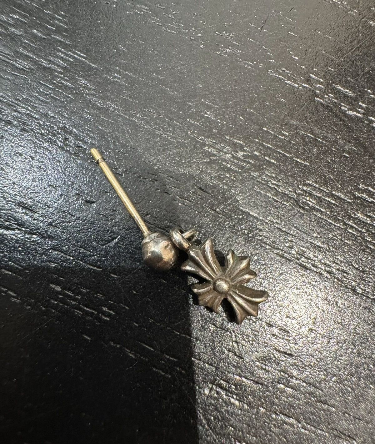 Chrome Hearts Chrome Hearts Tiny E 925 Silver Cross Stud Earring Size ONE SIZE - 2 Thumbnail