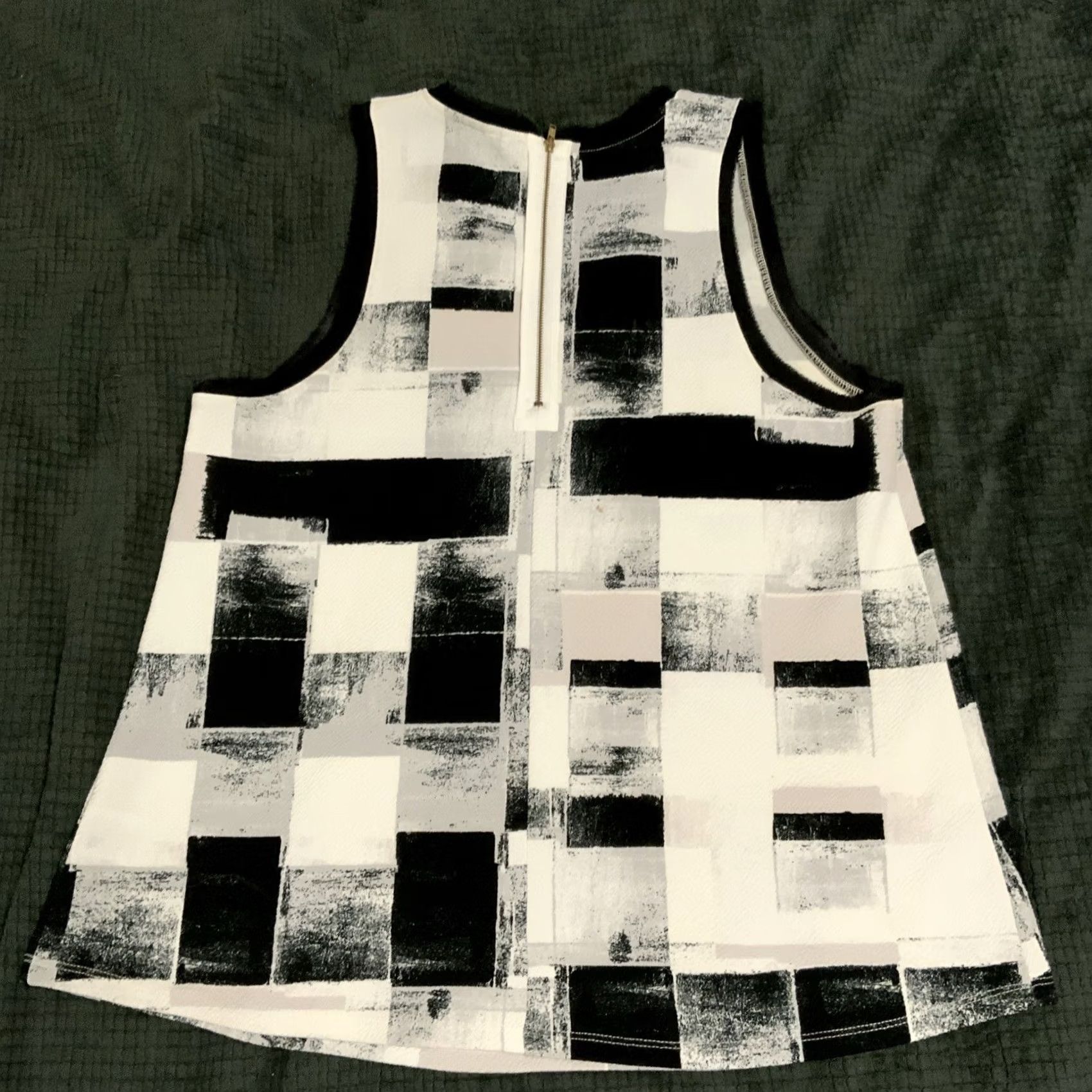 Anthropologie Anthropologie 9 His S'CL Top L Multicolor Geometric Sleeveless Casual Blouse Womens Size L / US 10 / IT 46 - 2 Thumbnail