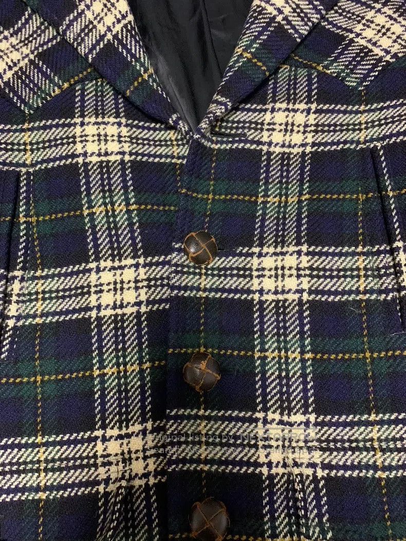 Saint Laurent Paris Saint Laurent Paris Four Pocket Wooden Button Plaid Tweed Size US S / EU 44-46 / 1 - 5 Thumbnail