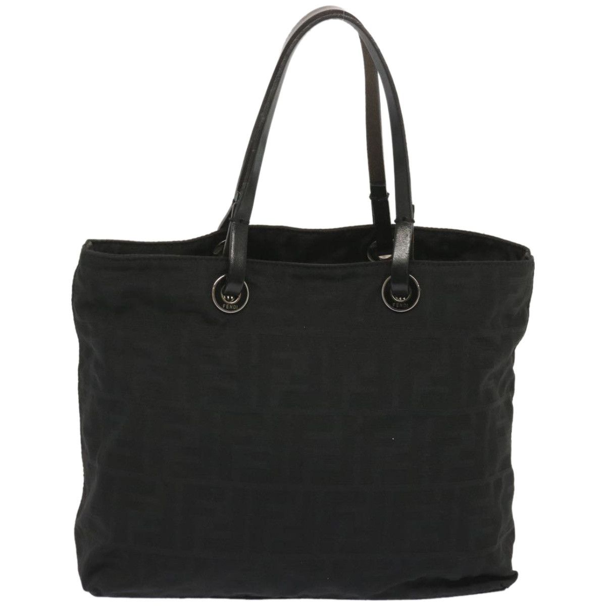 Fendi Zucca Black Canvas Tote Bag (Pre-Owned) Size ONE SIZE - 1 Thumbnail