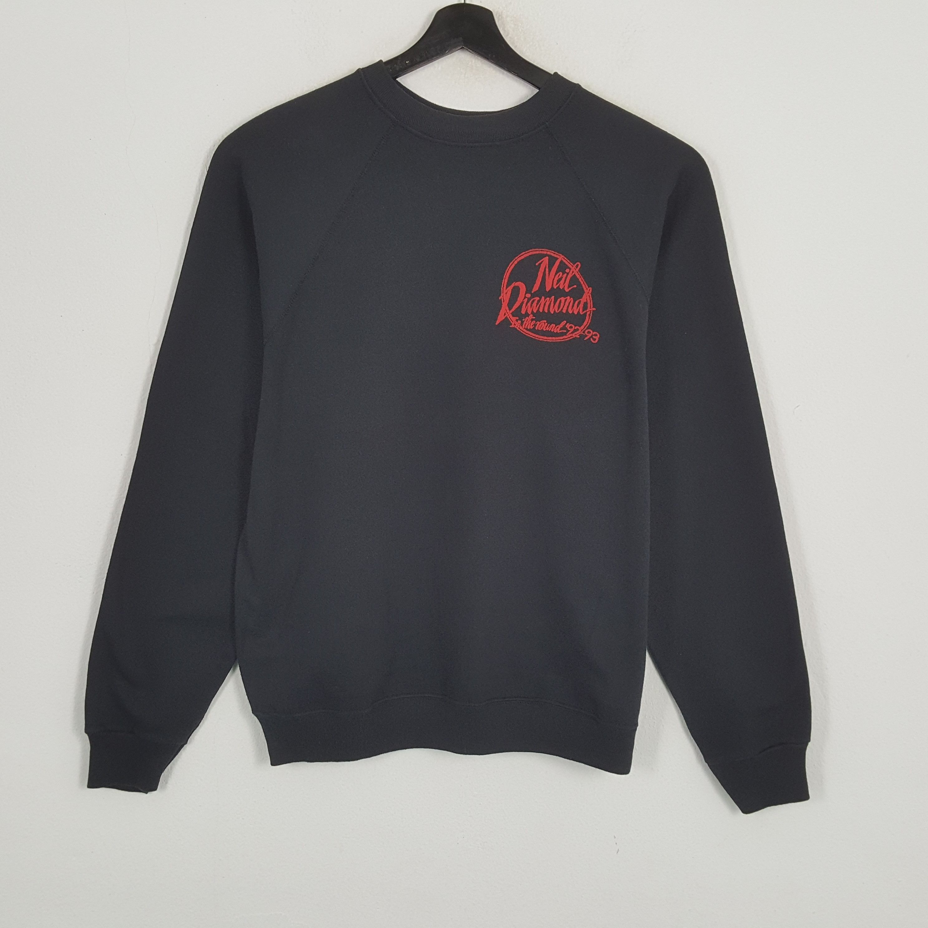 Band Tees × Vintage NEIL DIAMONDS Streetwear Style Vintage Sweatshirt Size US L / EU 52-54 / 3 - 3 Thumbnail