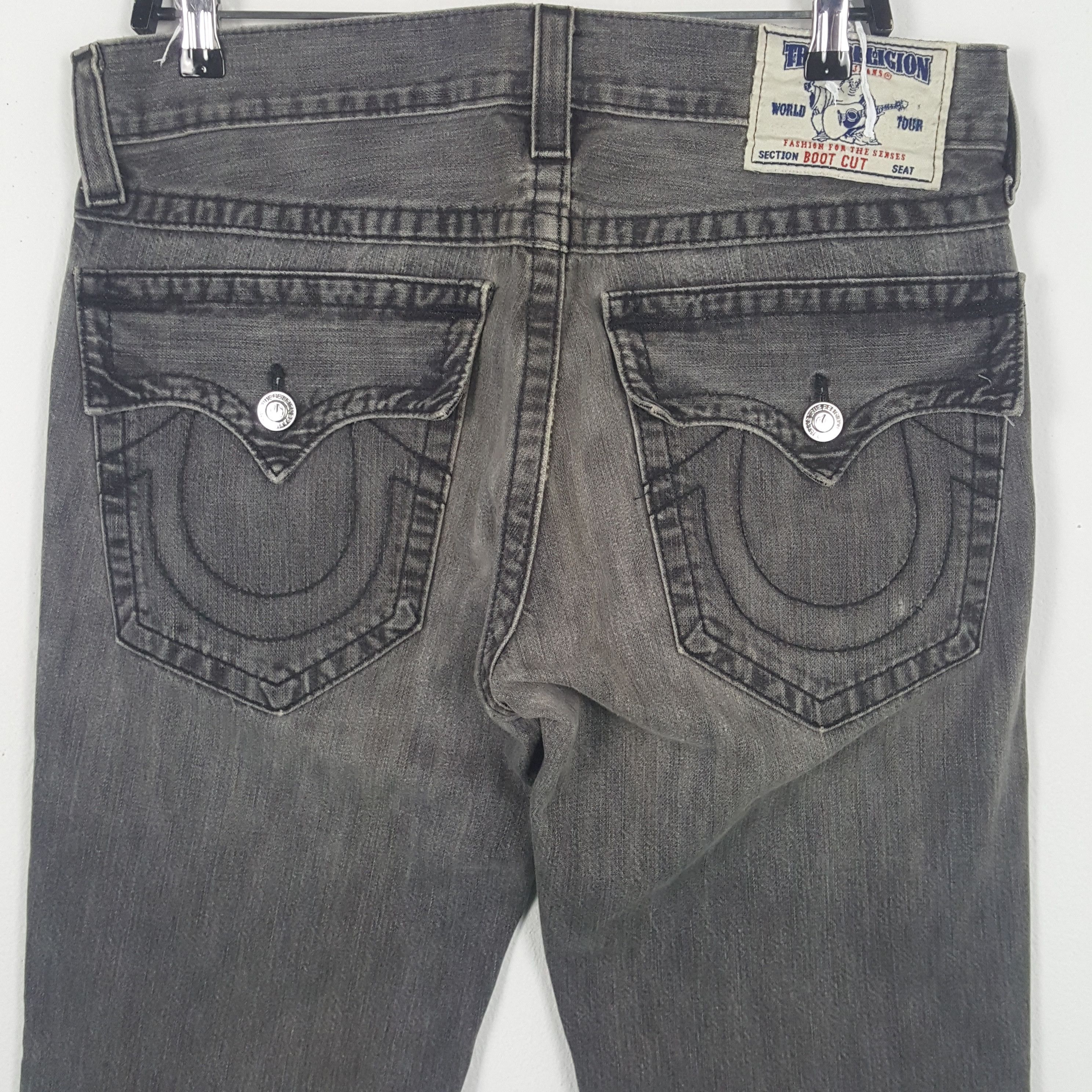 True Religion × Vintage True Religion Daily Streetwear Style Distressed Jeans Size US 35 - 2 Thumbnail