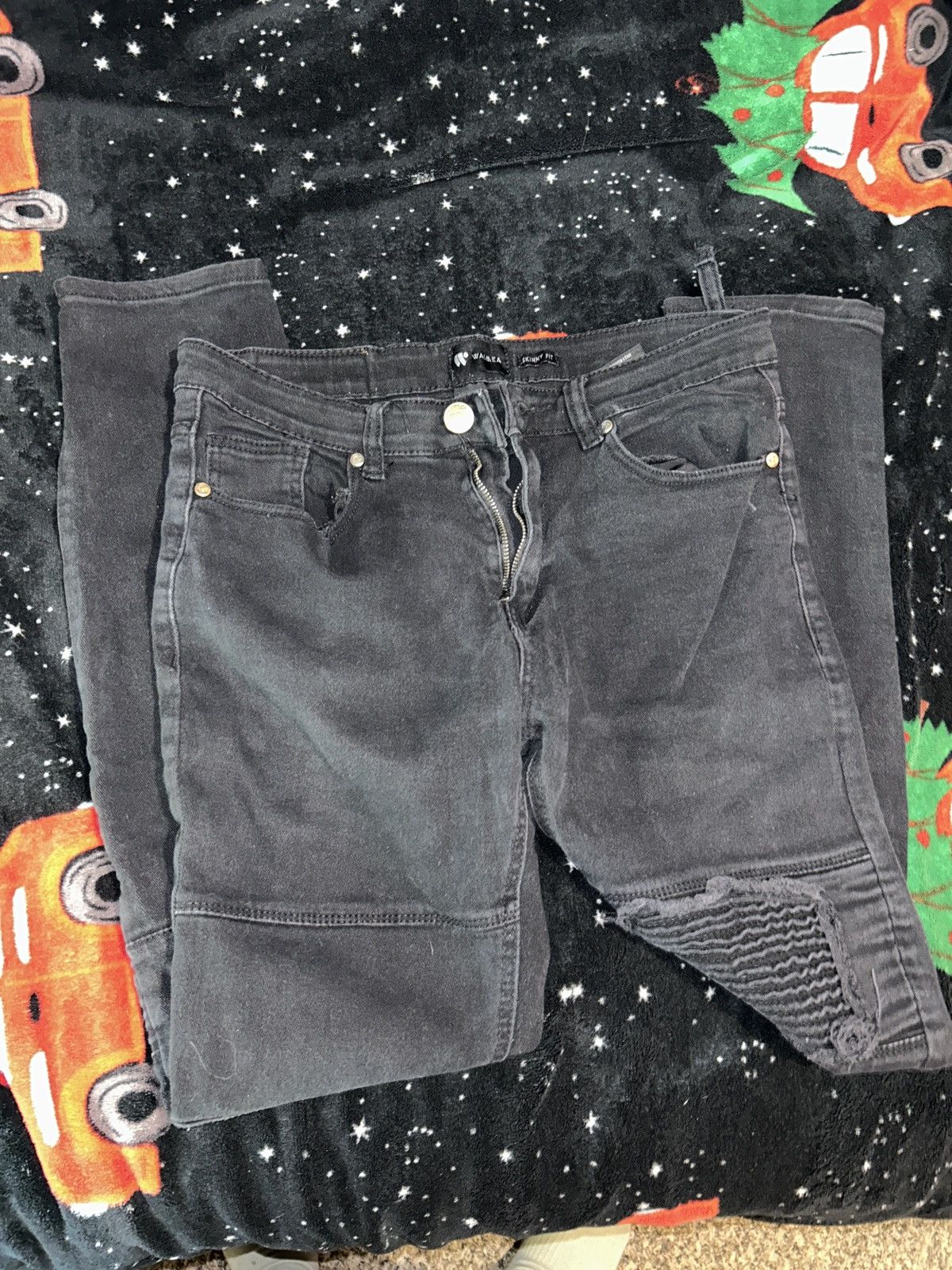 Waimea Black skinny fit jeans Size US 32 / EU 48 - 2 Thumbnail