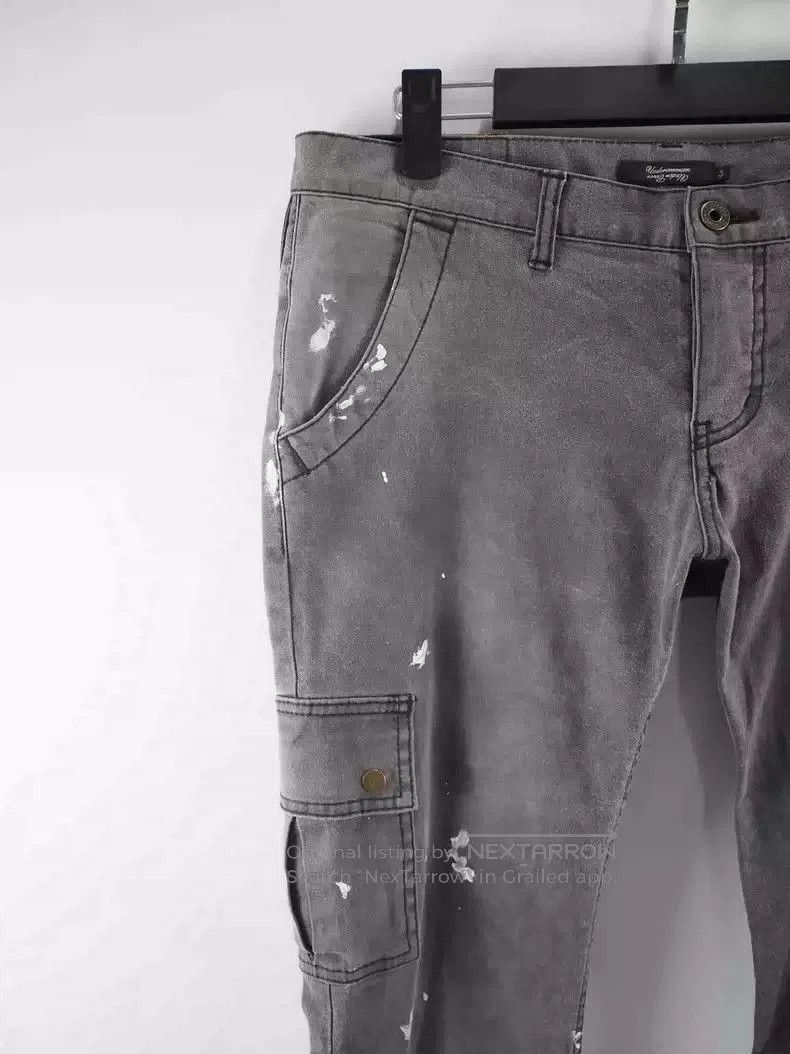 Undercover #2008AW undercover wash gray splash-ink overalls. Size US 34 / EU 50 - 4 Thumbnail