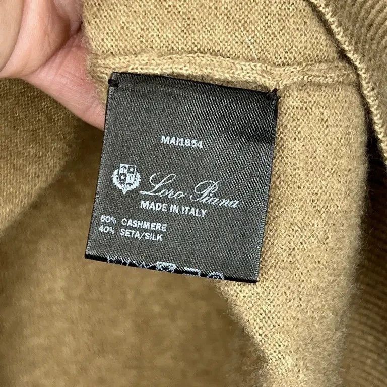 Loro Piana Loro Piana Men's Brown Cashmere Turtleneck Size US L / EU 52-54 / 3 - 9 Thumbnail