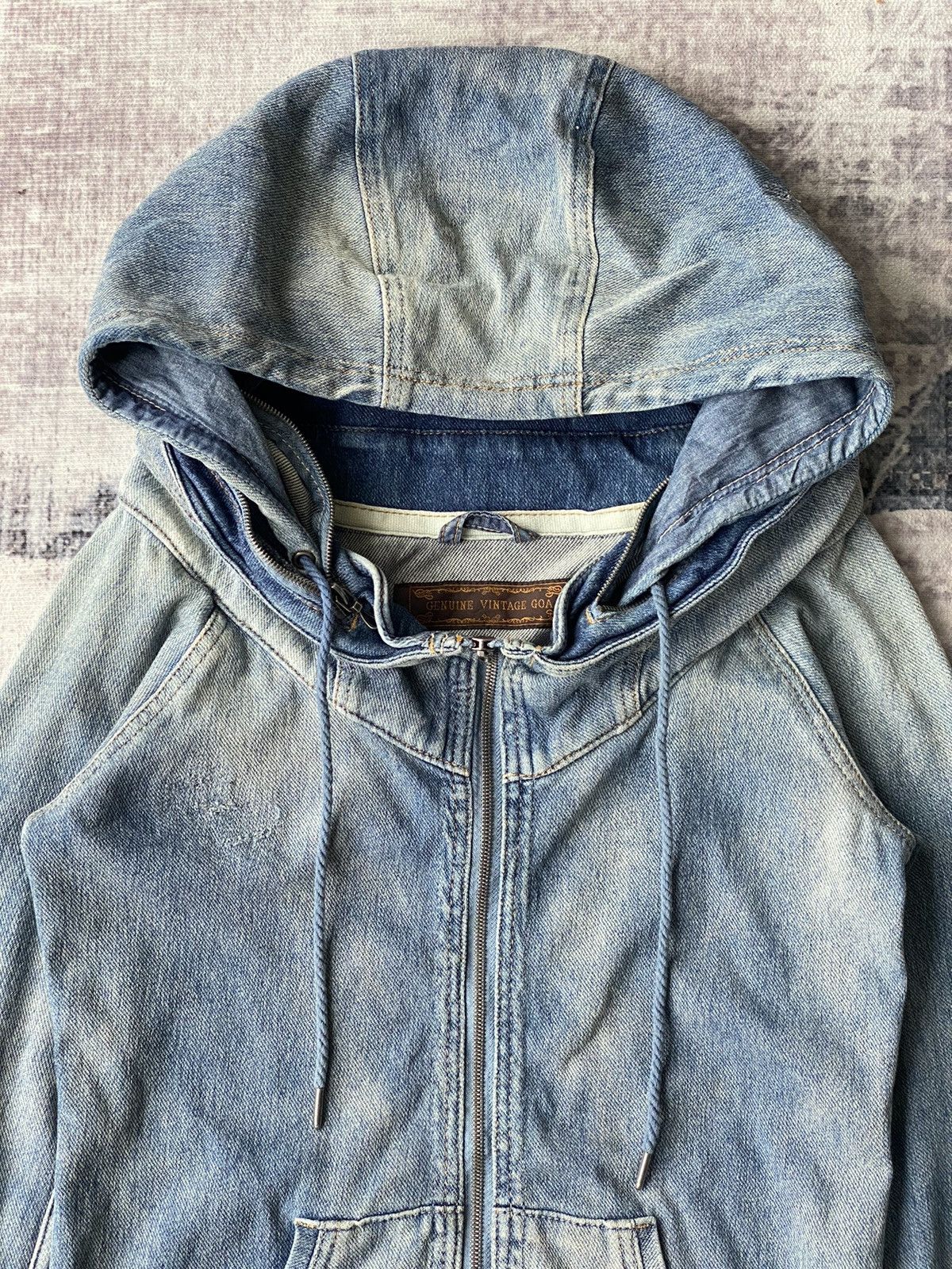 If Six Was Nine G.O.A Genuine Vintage Bono Denim Jacket Hoodies 