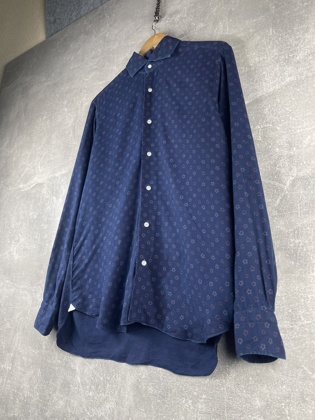 Barba Napoli Barba Napoli Patterned Cotton Shirt Men’s Size 40 Size US M / EU 48-50 / 2 - 2 Thumbnail