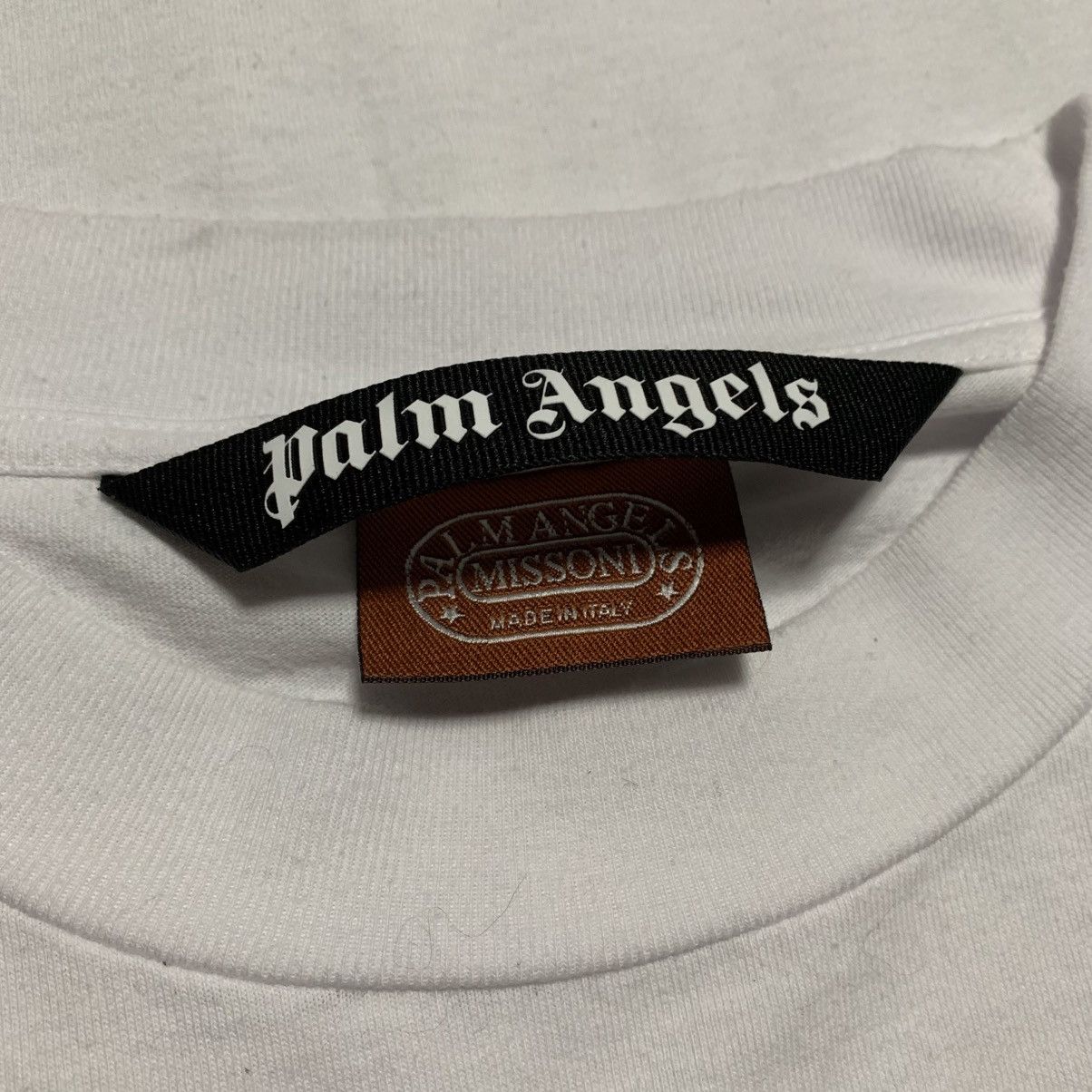 Palm Angels Palm Angels Medium Missoni Bear White Tee Size US M / EU 48-50 / 2 - 5 Thumbnail