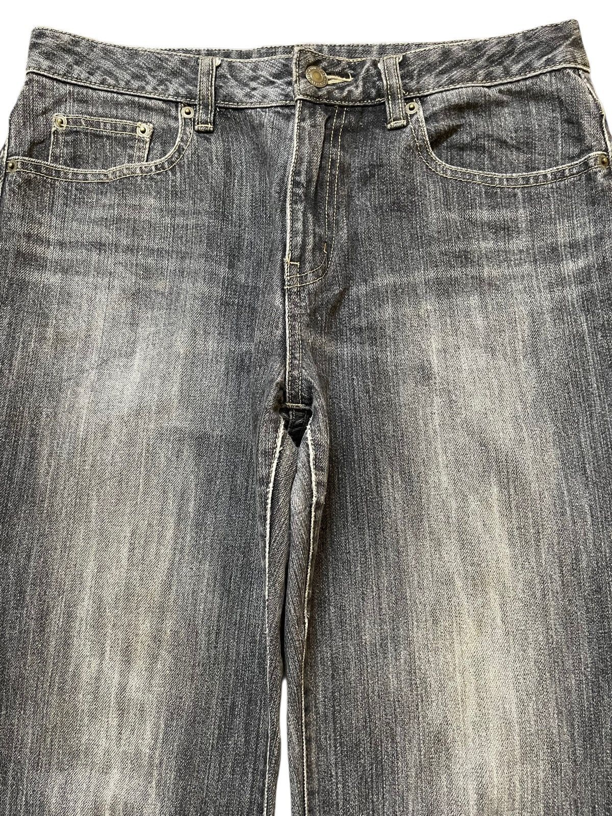 If Six Was Nine Vintage Japanese Brand Faded Wash Style Wide Leg Jeans Size US 30 / EU 46 - 3 Thumbnail