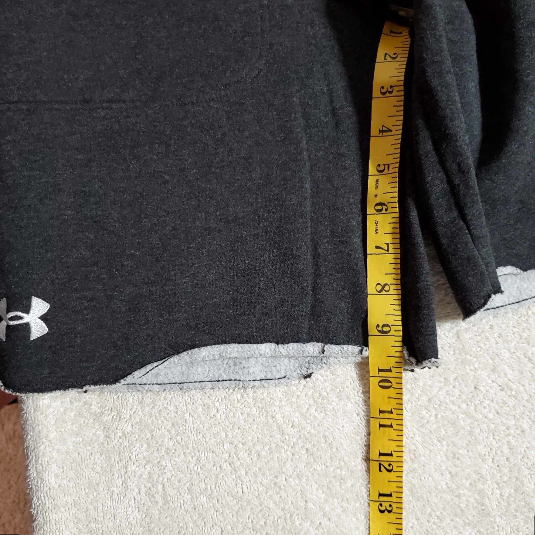 Under Armour Under Armour Sweat Shorts Athletic Men’s S Gray Fleece Pockets Drawstring Easy Care Size US 29 - 5 Thumbnail