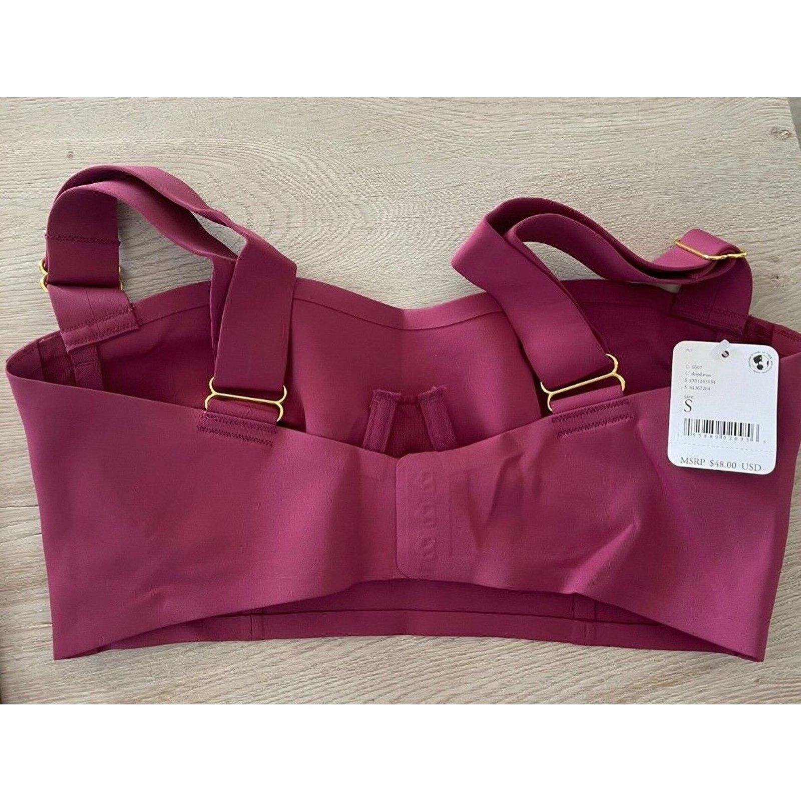 Free People Free People Naomi Longline Bra - Dried Rose XS $48 Size ONE SIZE - 3 Thumbnail