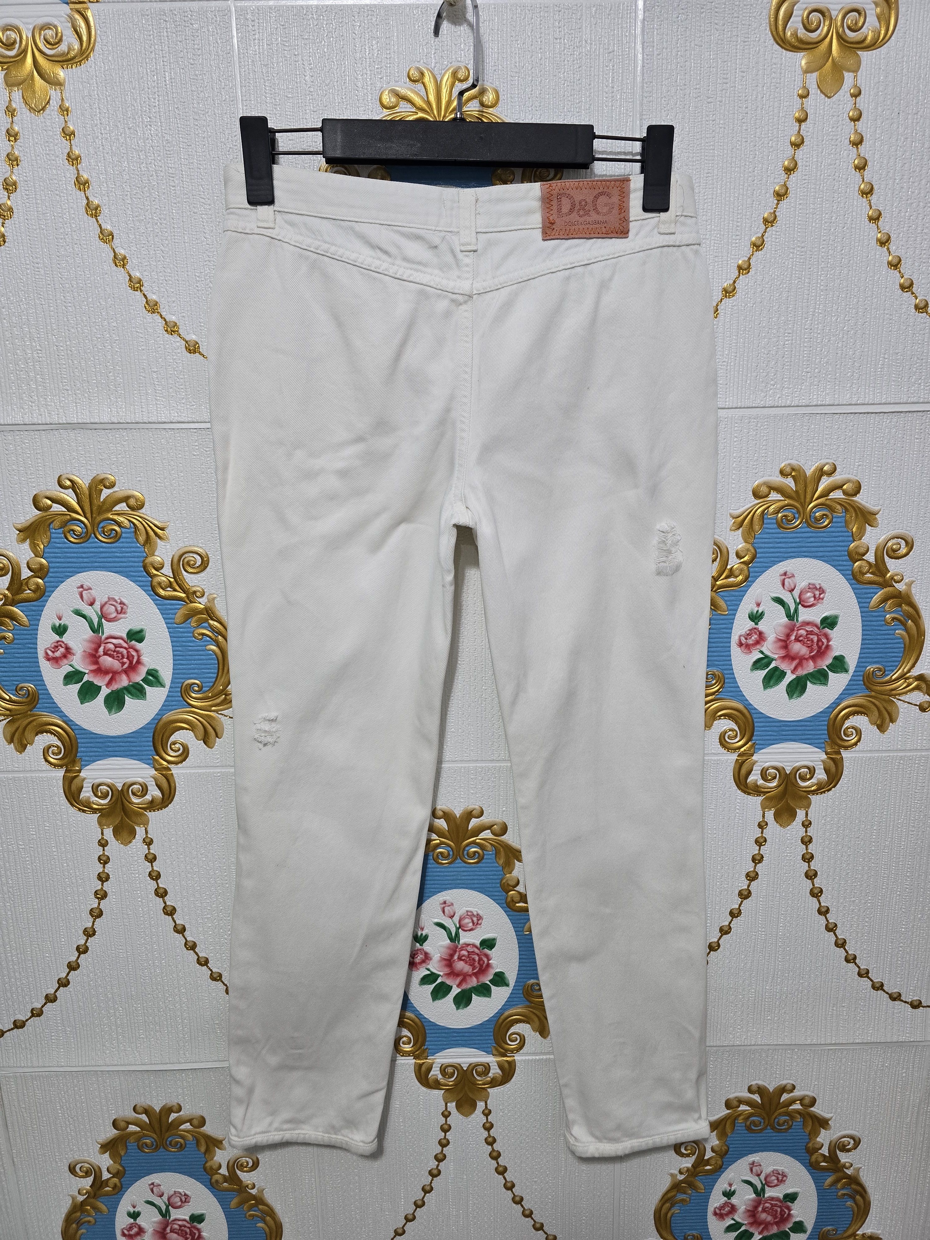 Dolce & Gabbana × Vintage Dolce Gabbana White Jeans Vintage EXCELLENT condition Size 30" / US 8 / IT 44 - 7 Thumbnail