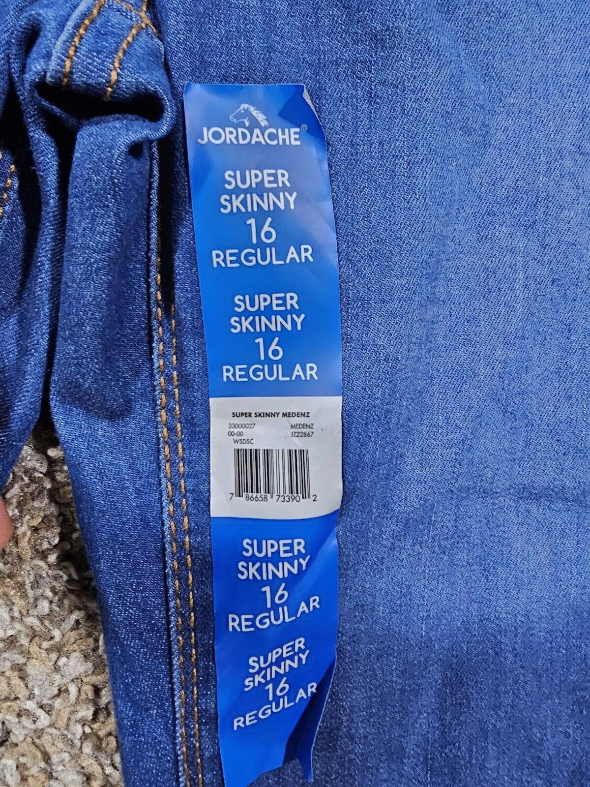 Jordache Jordache super skinny 16 Regular jeans NWT Size 38" / US 16 / IT 52 - 2 Thumbnail