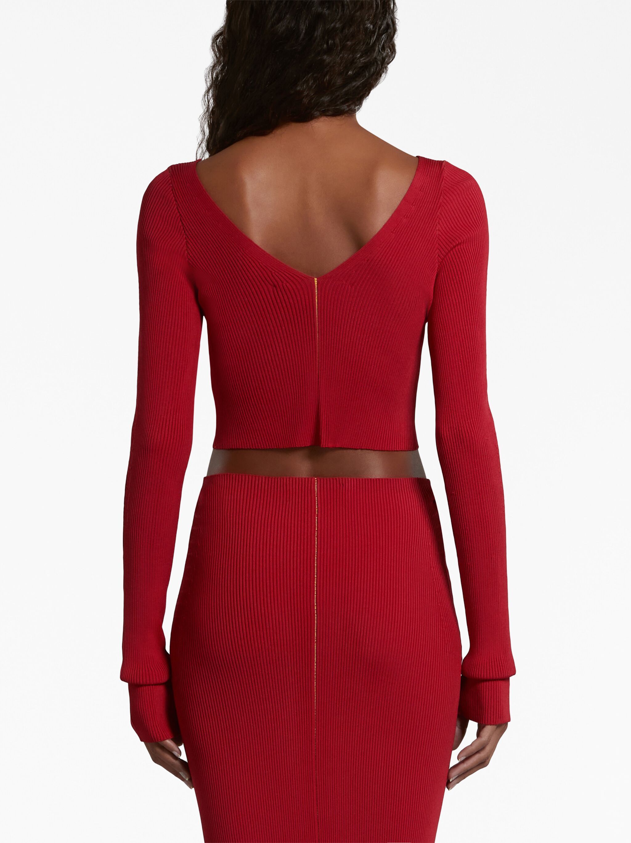 Marni o1w1db10125 Top in Red Size L / US 10 / IT 46 - 4 Thumbnail
