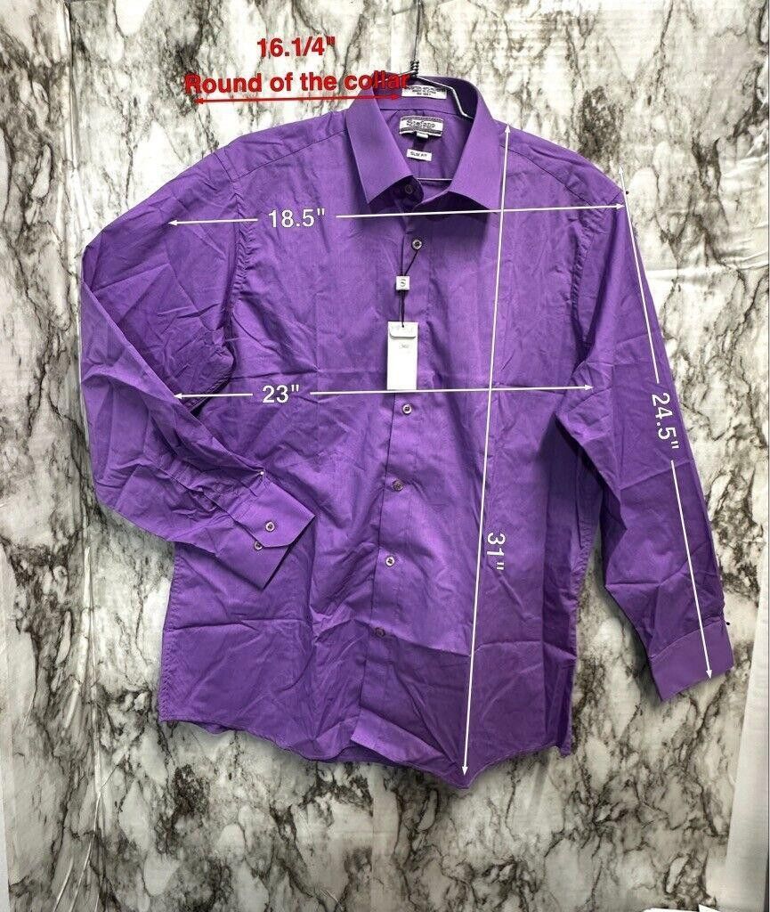 Designer Stefano slim fit shirt size 16.1/2 - 32/33 Size US L / EU 52-54 / 3 - 2 Thumbnail