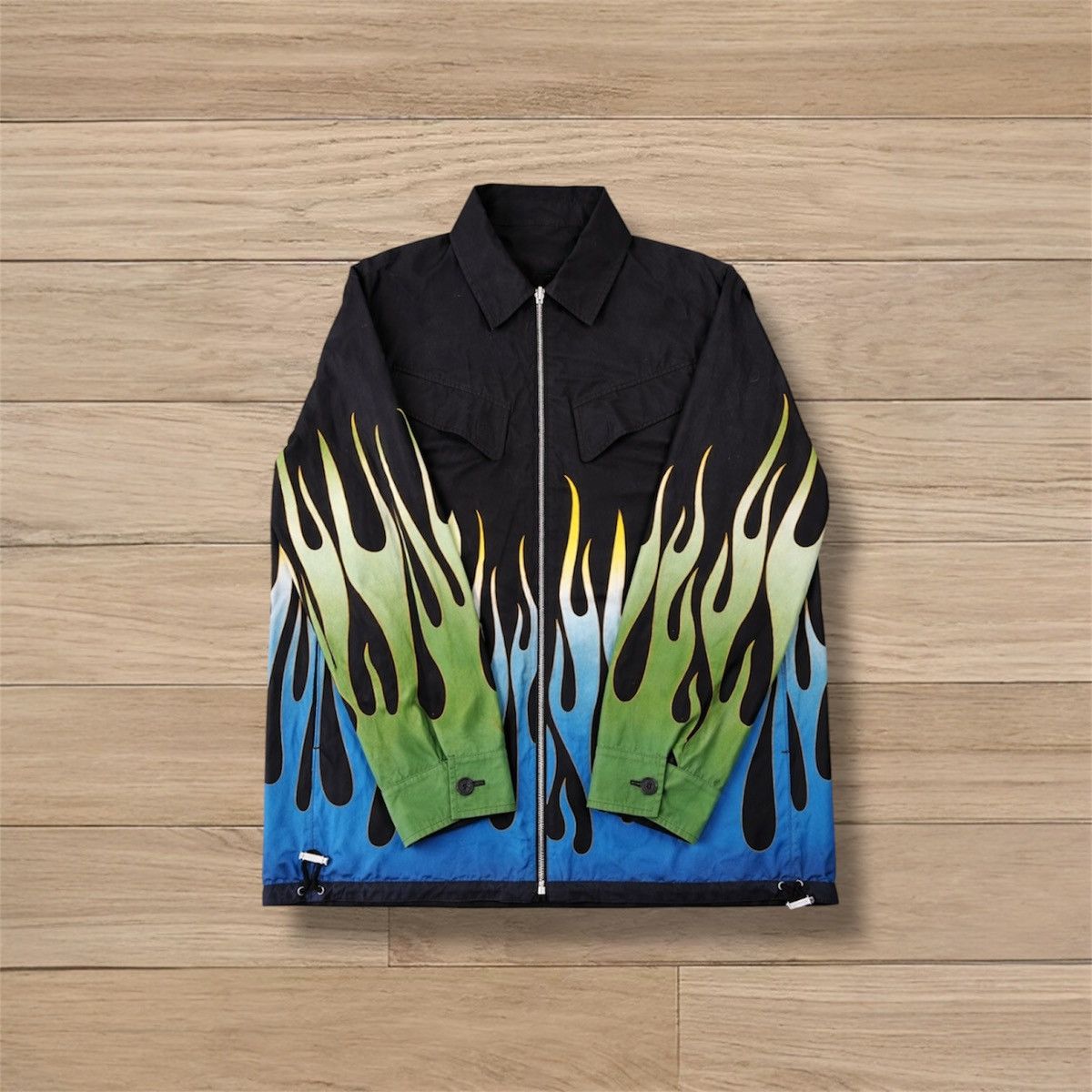 Kenzo Kenzo Paris Reversible Flame-Print Jacket - Size M Size US M / EU 48-50 / 2 - 1 Thumbnail
