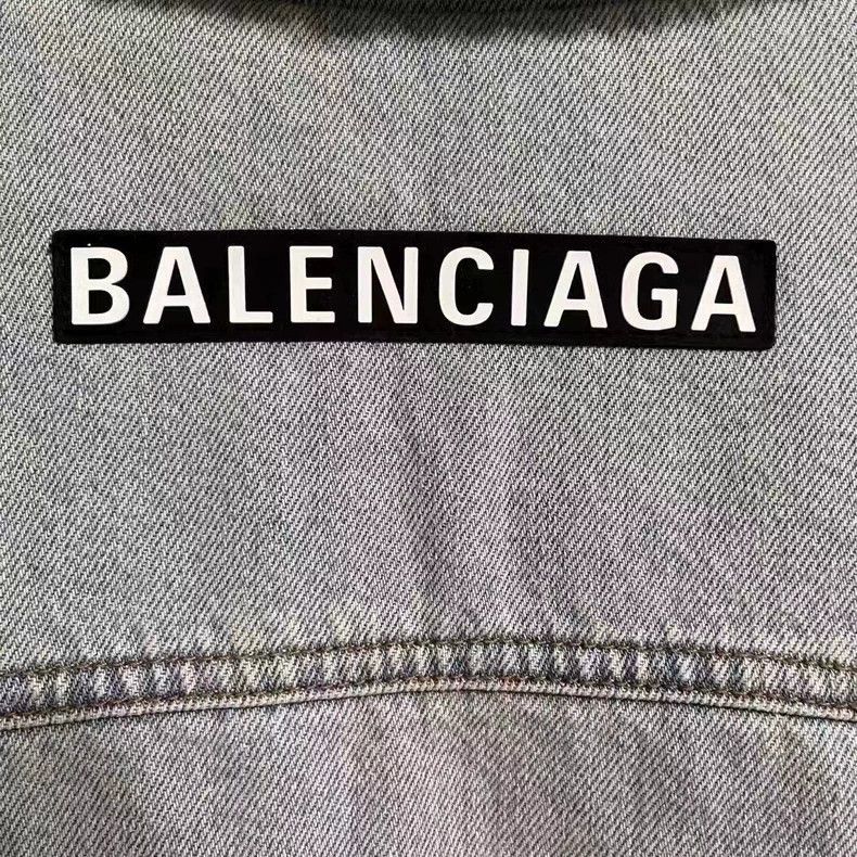 Balenciaga Balenciaga Denim Jacket with Logo and Shearling-2505 Size US L / EU 52-54 / 3 - 3 Thumbnail