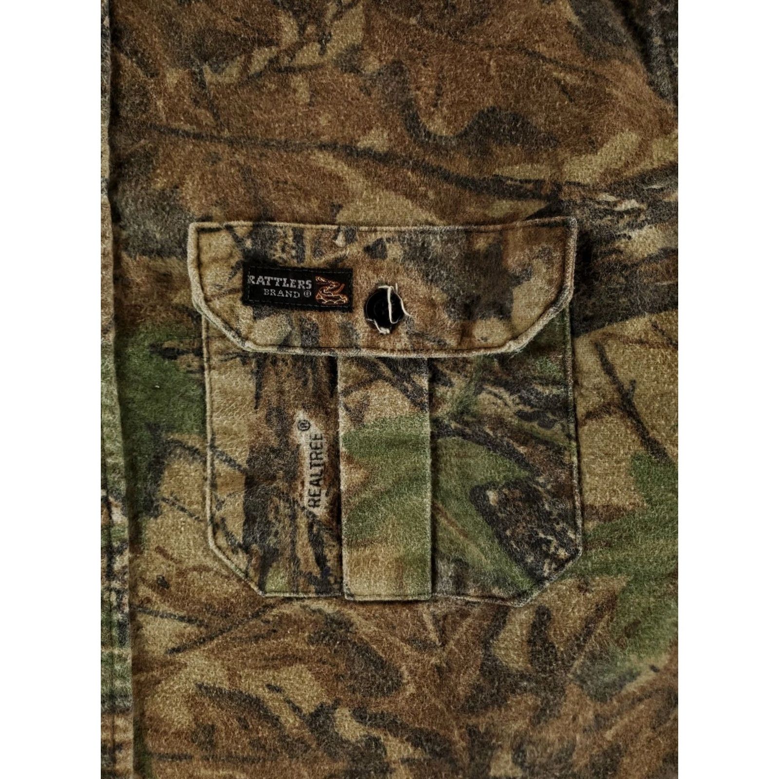 Realtree Rattlers Shirt Realtree Camo VTG 90s Button Up Made USA Long Sleeve Mens M Size US M / EU 48-50 / 2 - 2 Thumbnail