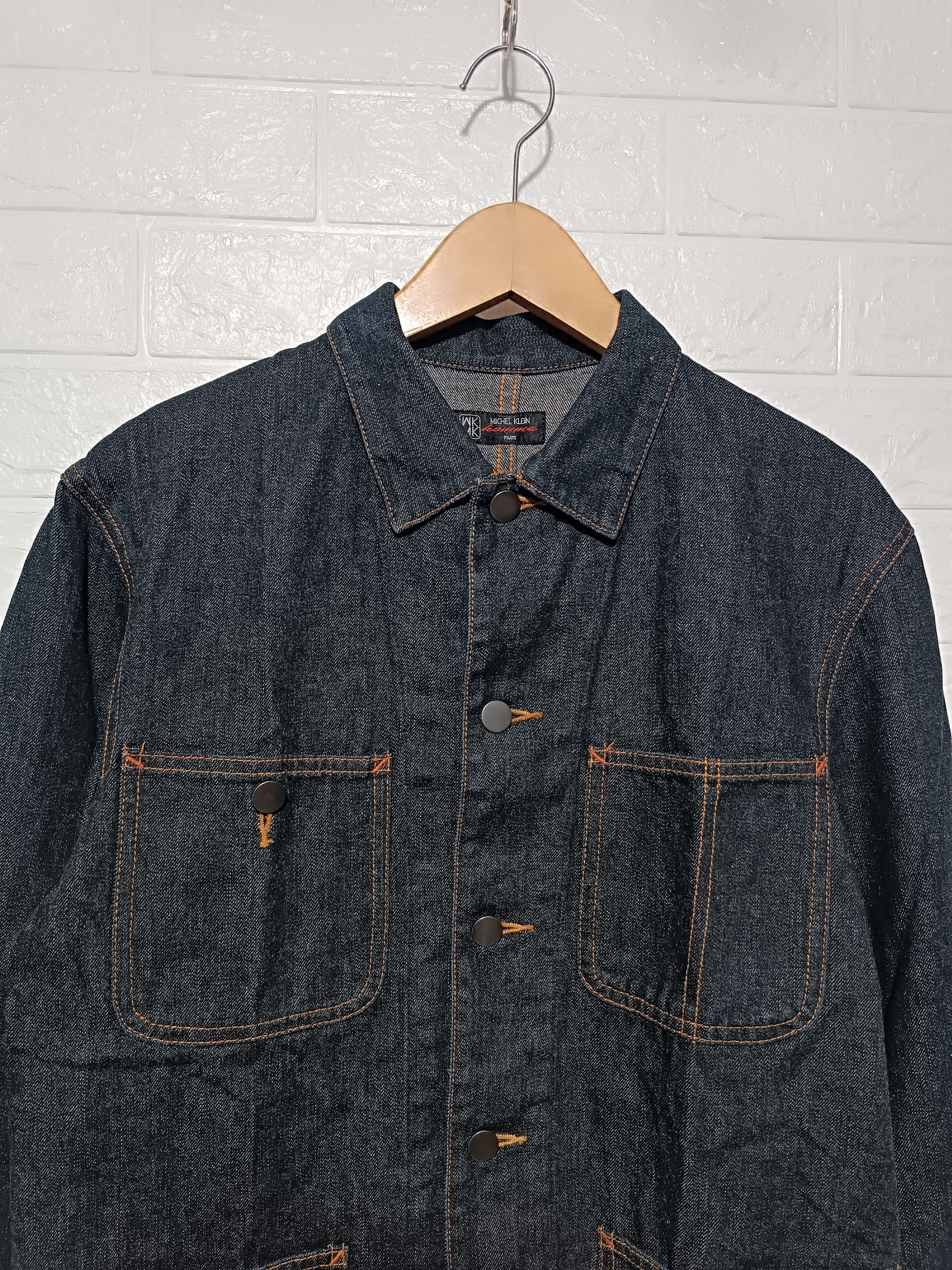 Japanese Brand Japanese Dry Indigo Denim Chore Jacket Size US M / EU 48-50 / 2 - 3 Thumbnail
