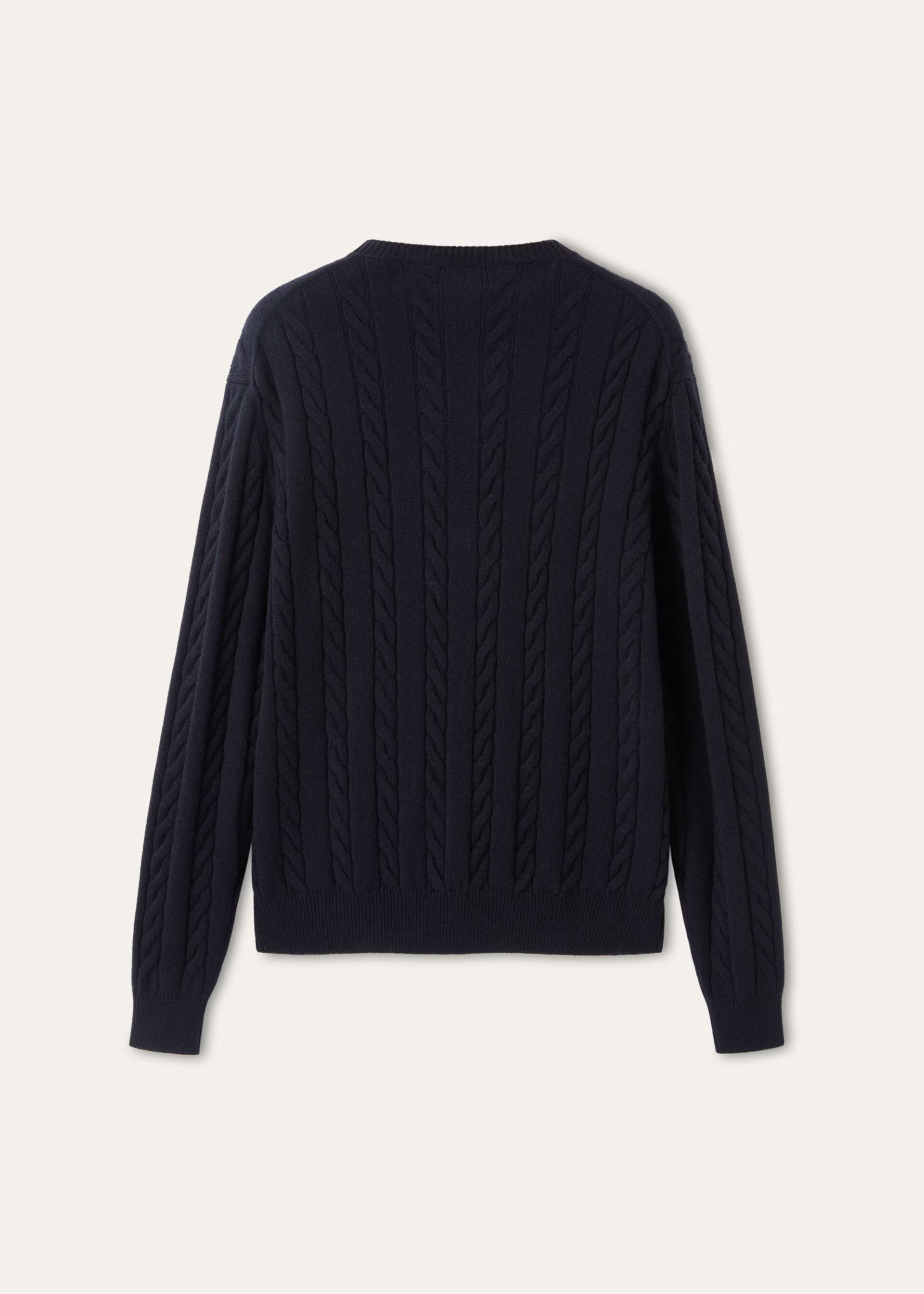 Loro Piana os11x0226 FAQ4517 Cedar Crewneck Sweater in Blue Navy Size US S / EU 44-46 / 1 - 6 Thumbnail
