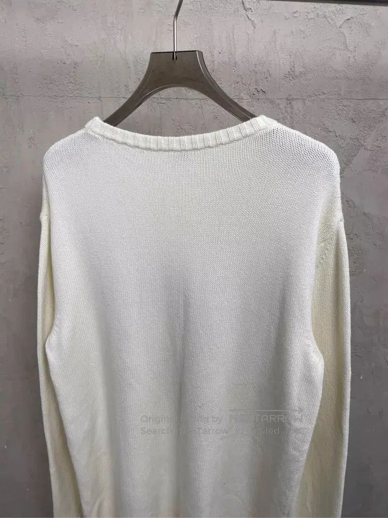 Loewe Loewe White Embroidered Logo Round Neck Sweater . Size US M / EU 48-50 / 2 - 4 Thumbnail
