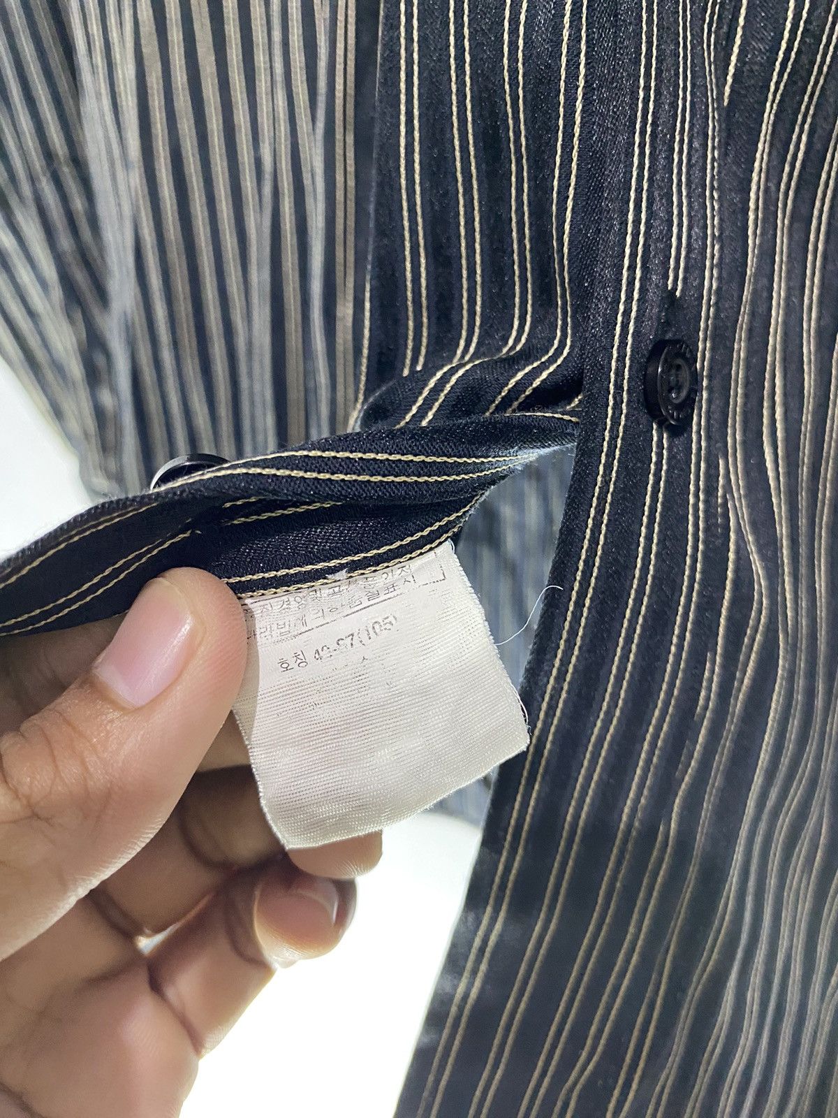 Balenciaga Vintage balenciaga striped button shirt Size US XL / EU 56 / 4 - 7 Thumbnail