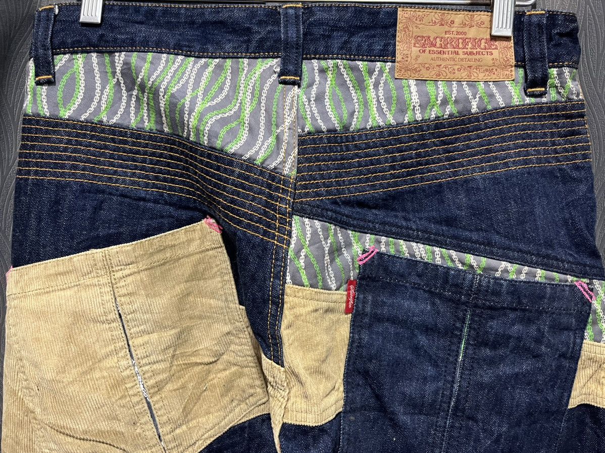 Japanese Brand × Kansai Yamamoto SACRIFICE Patchwork and Collage Fashion Jeans Size US 32 / EU 48 - 10 Thumbnail