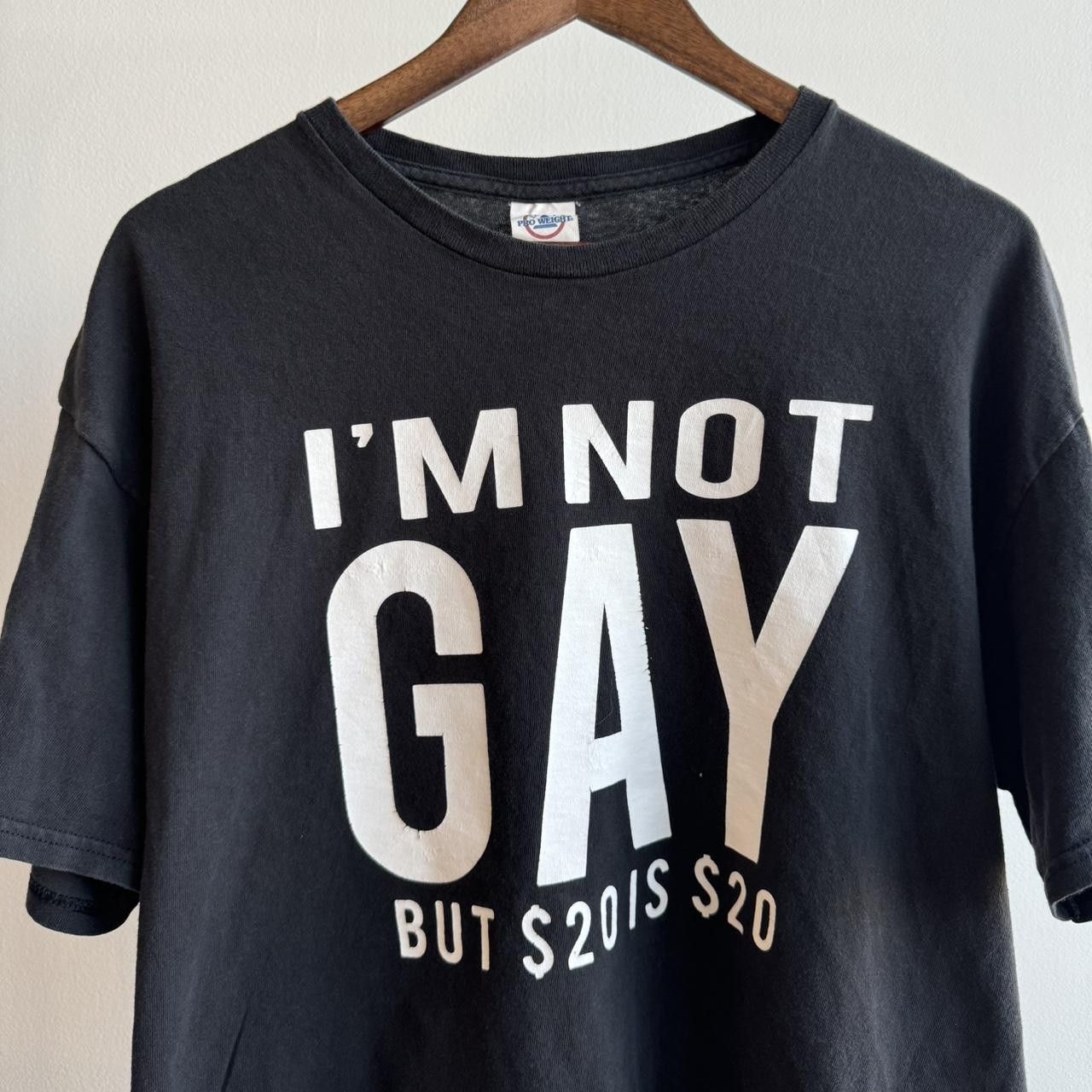 Other Vintage I’m Not Gay But 20 is 20 Parody T-Shirt Size XL Size US XL / EU 56 / 4 - 2 Thumbnail