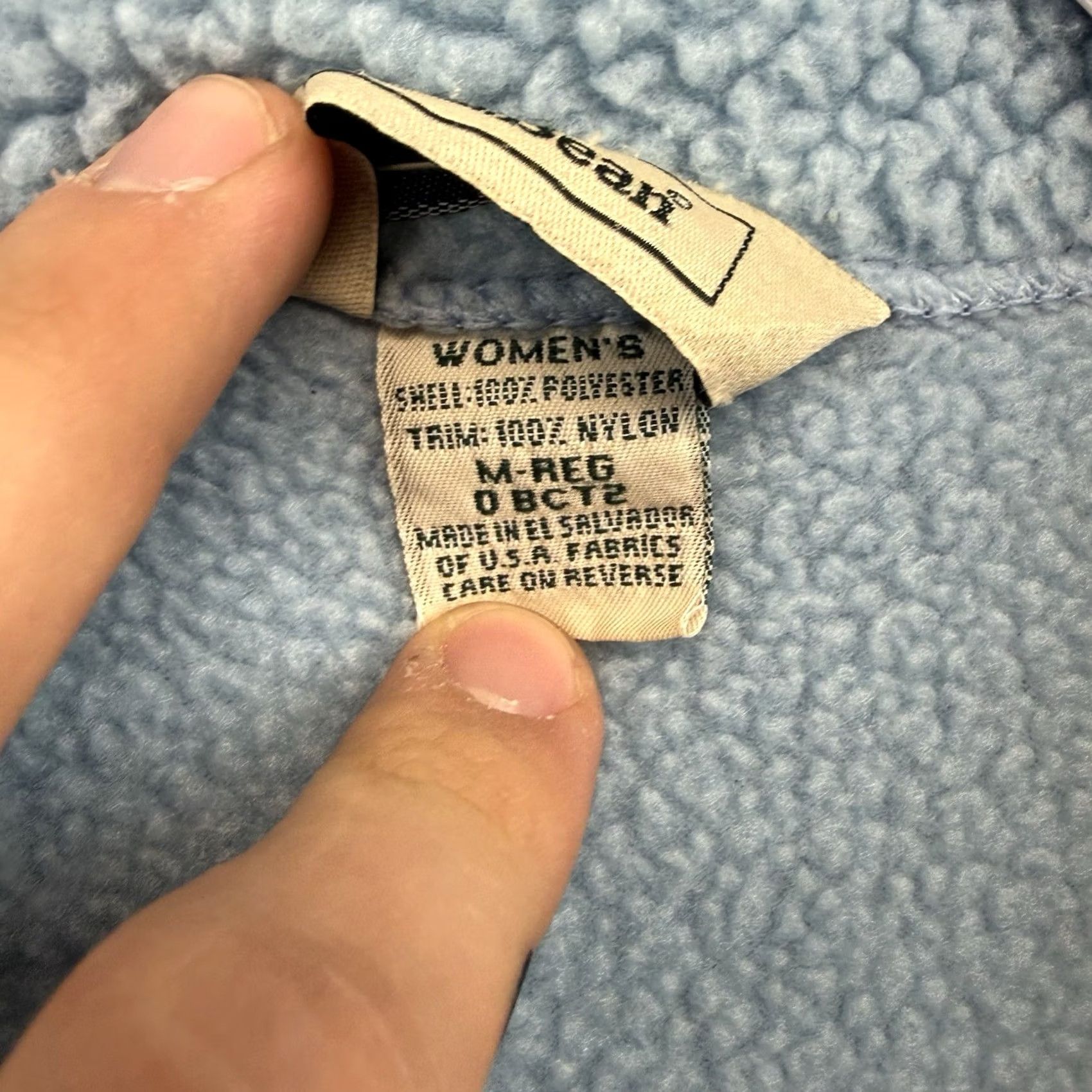 Vintage VINTAGE? No — L.L. Bean Womens Light Blue Sherpa Fleece Full Zip Sweater Vest M Polartec 0BCT2 Size M / US 6-8 / IT 42-44 - 5 Thumbnail
