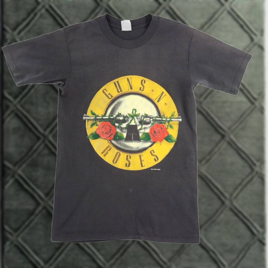 Vintage VINTAGE Guns N Roses Tshirt 1987 Shirt Men M Black 90s Single Stitch VTG Mens Size US M / EU 48-50 / 2 - 1 Thumbnail