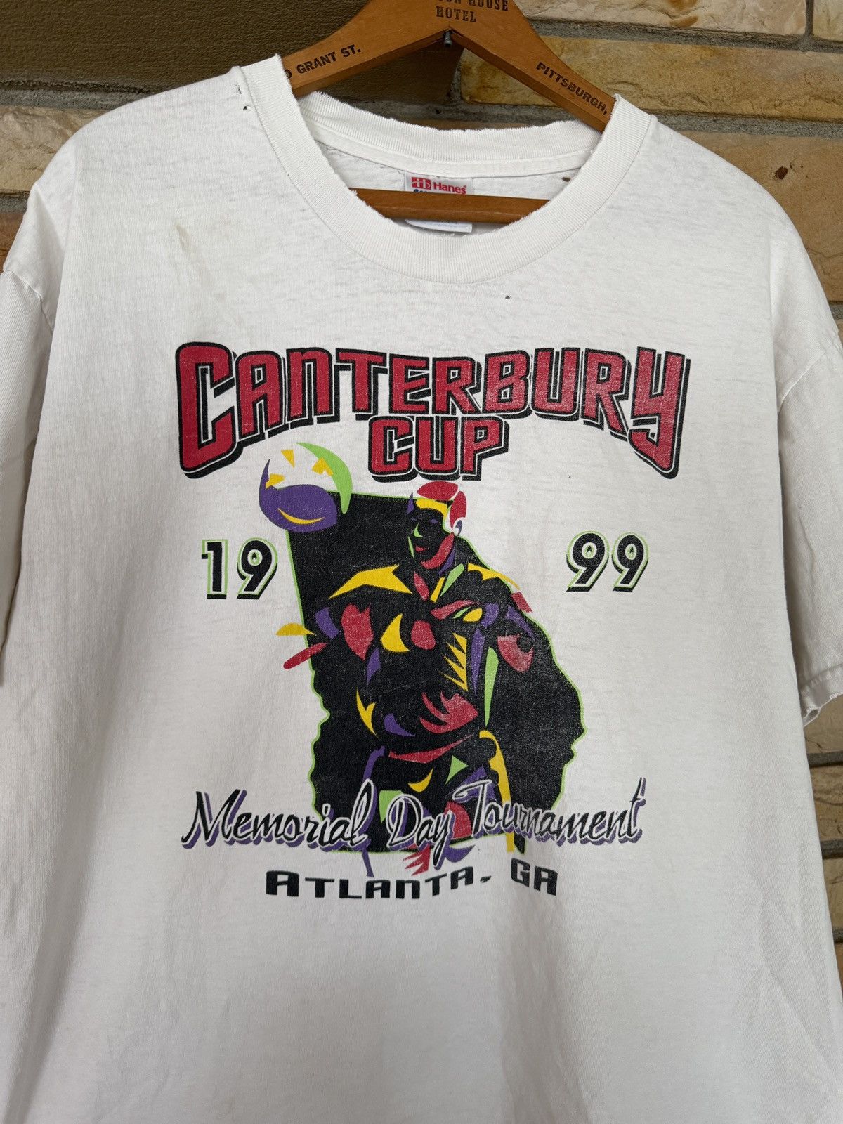 Vintage Vintage 90s Canterbury Cup Soccer Tournament Graphic Tee Size US L / EU 52-54 / 3 - 2 Thumbnail