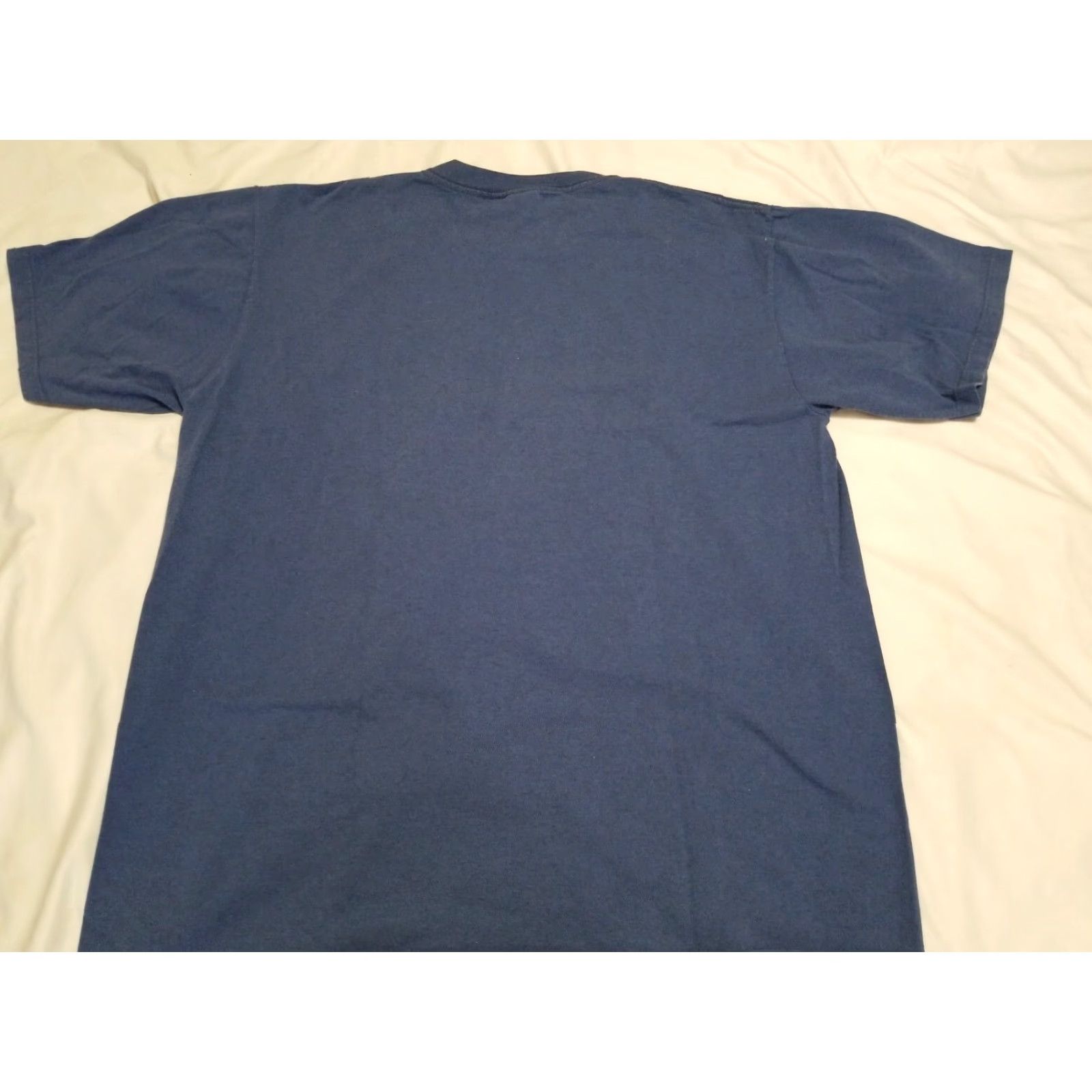 Vintage Coca-Cola Official Blue Classic Script Short Sleeve Retro Tshirt Sz L Size US L / EU 52-54 / 3 - 3 Thumbnail