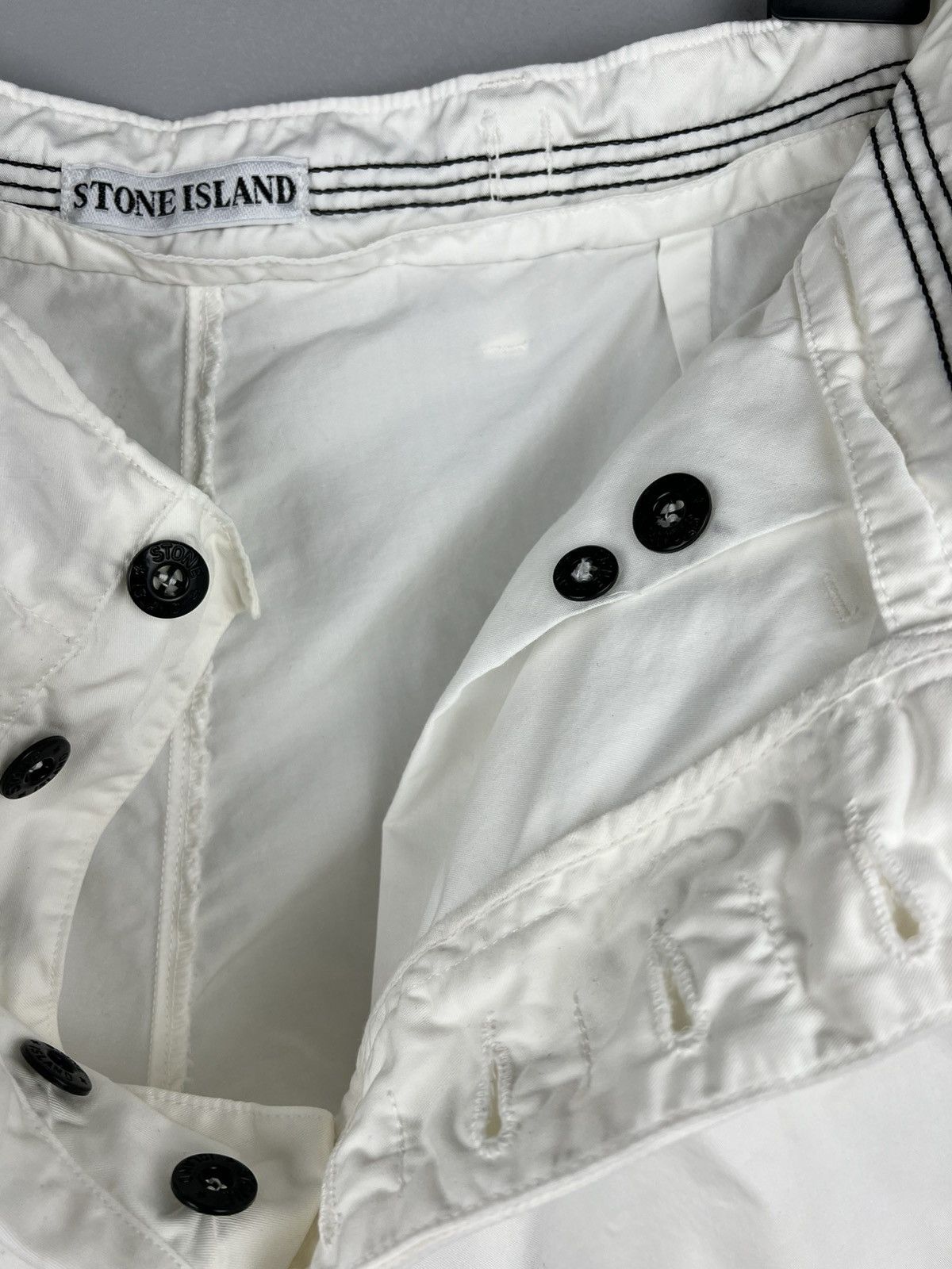 C.P. Company × Stone Island × Vintage Stone Island Vintage Yachting Shorts Chino White Size US 32 / EU 48 - 6 Thumbnail