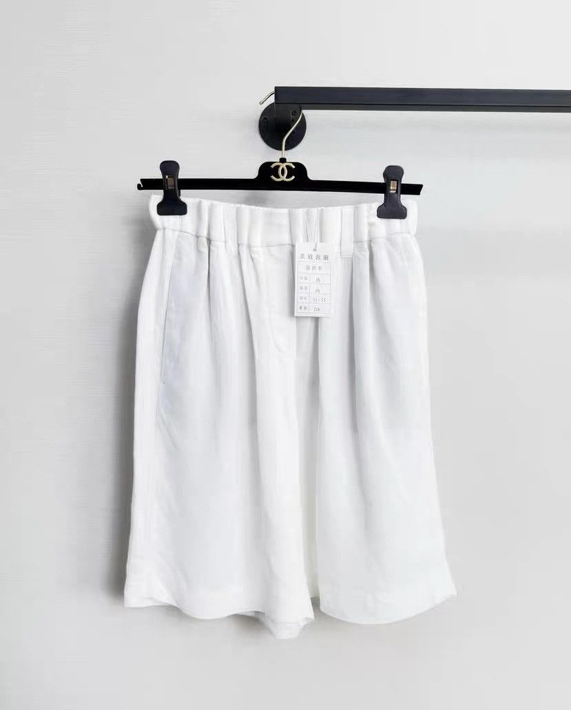 Brunello Cucinelli Brunello cucinelli BC white five-point pants Size 38" / US 16 / IT 52 - 1 Thumbnail