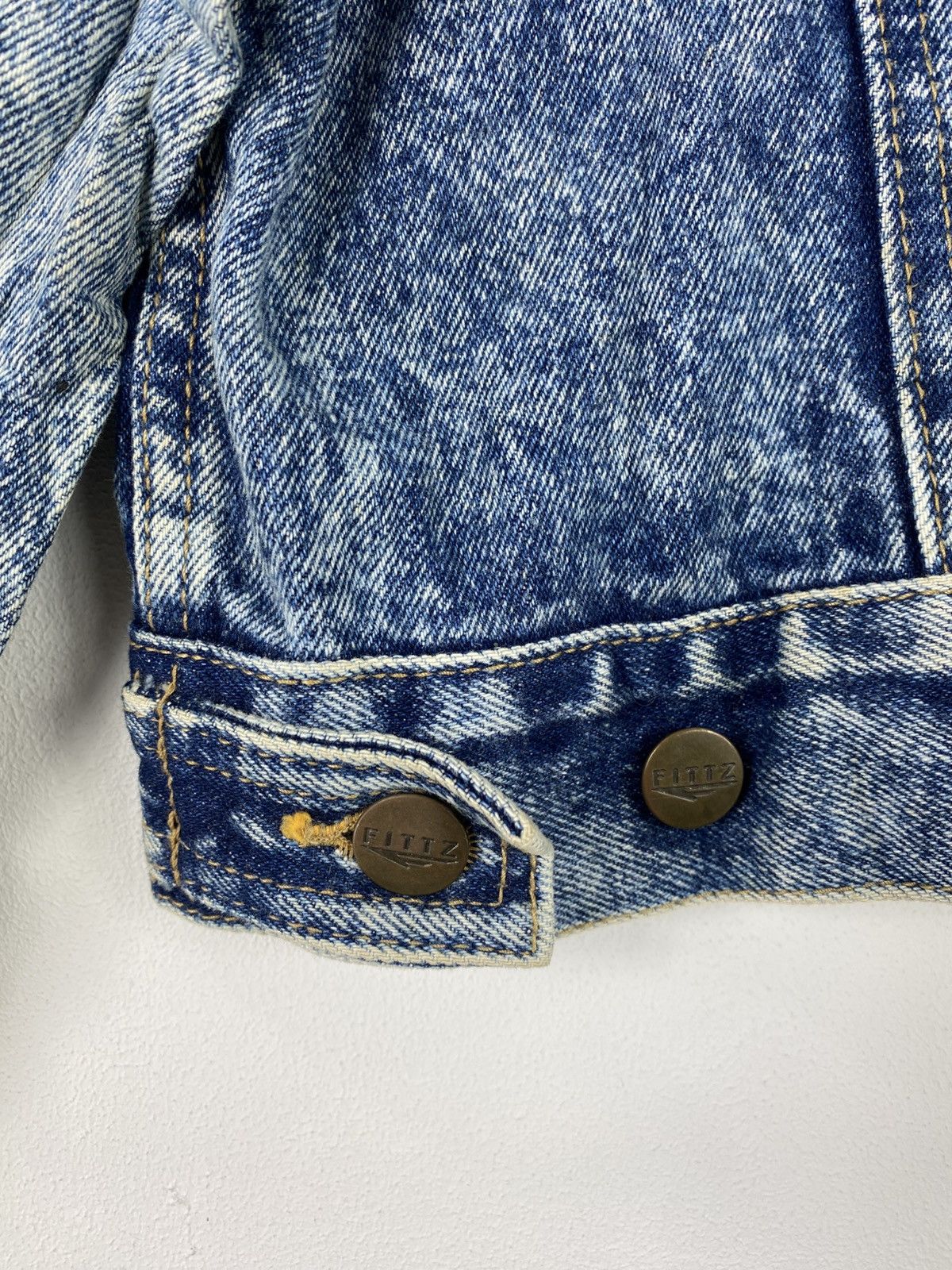 Japanese Brand Vintage 90’s Denim Jacket by Fittz Size US S / EU 44-46 / 1 - 10 Thumbnail