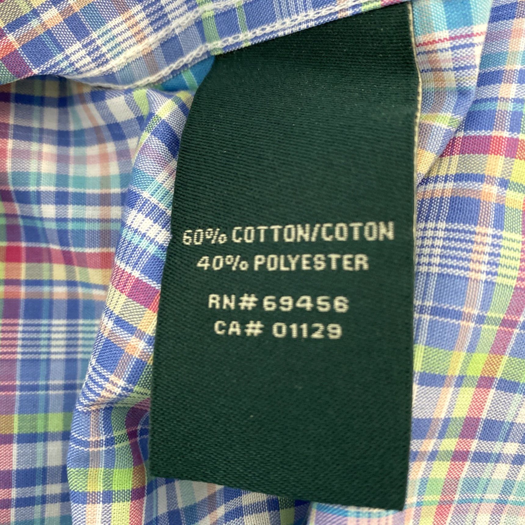 Polo Ralph Lauren Polo Ralph Lauren Dress Shirt Plaid Long Sleeve Teens 14R Multicolor Logo Button-Up Size 36R - 8 Thumbnail