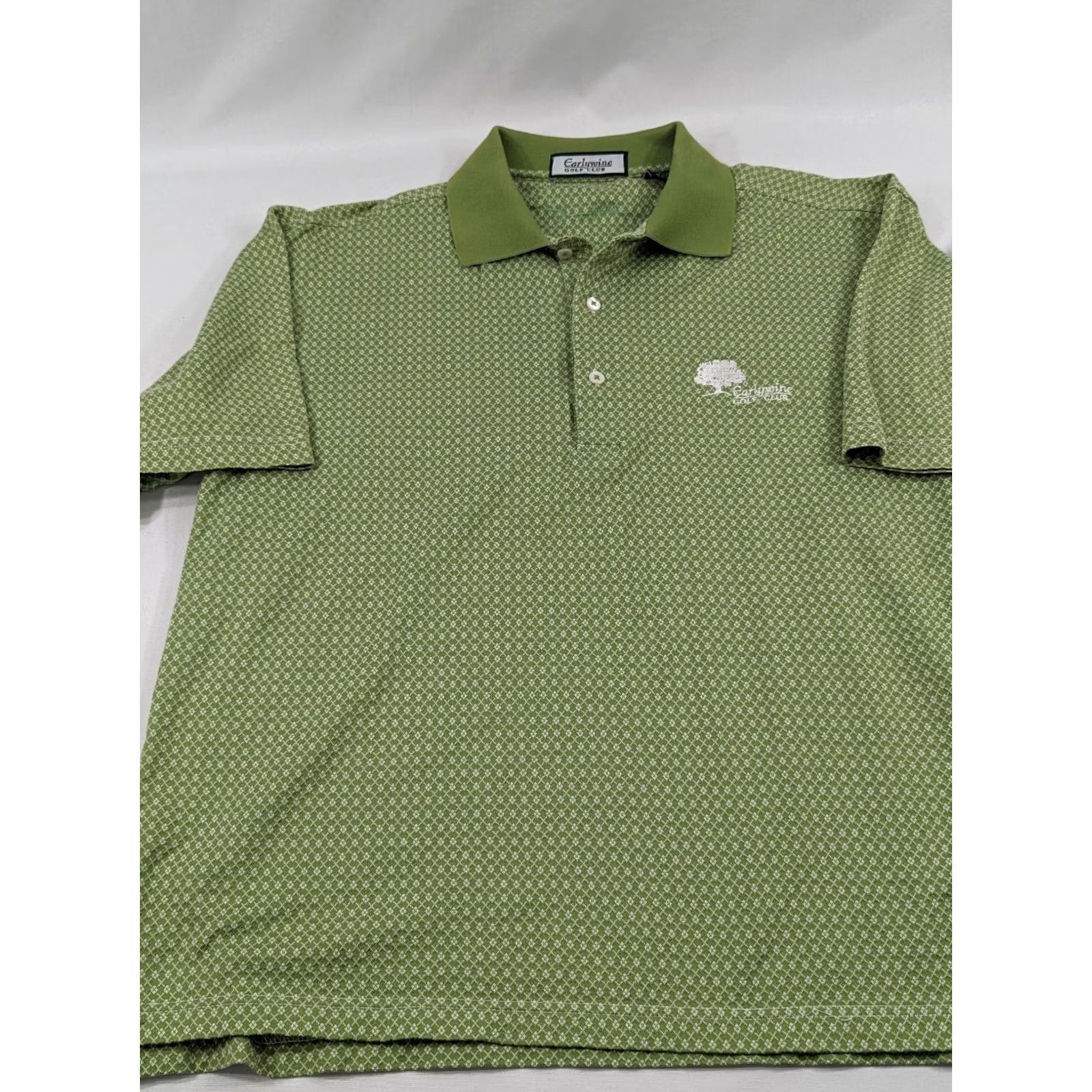 Vintage VINTAGE Earlywine Club Polo Sh​irt Striped Supima Cotton Green Geometric Shag Polo Pullover M Adults Mens Golf Size US M / EU 48-50 / 2 - 3 Thumbnail