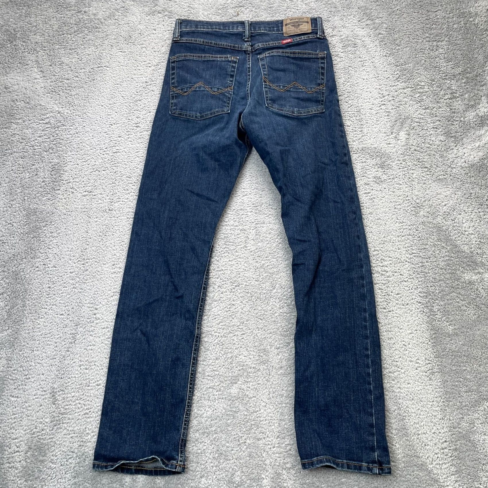 Wrangler VINTAGE Wrangler Jeans Womens 28x30 Blue Slim Straight Leg Denim Cotton Logo Dark Wash Size 28" / US 6 / IT 42 - 2 Thumbnail