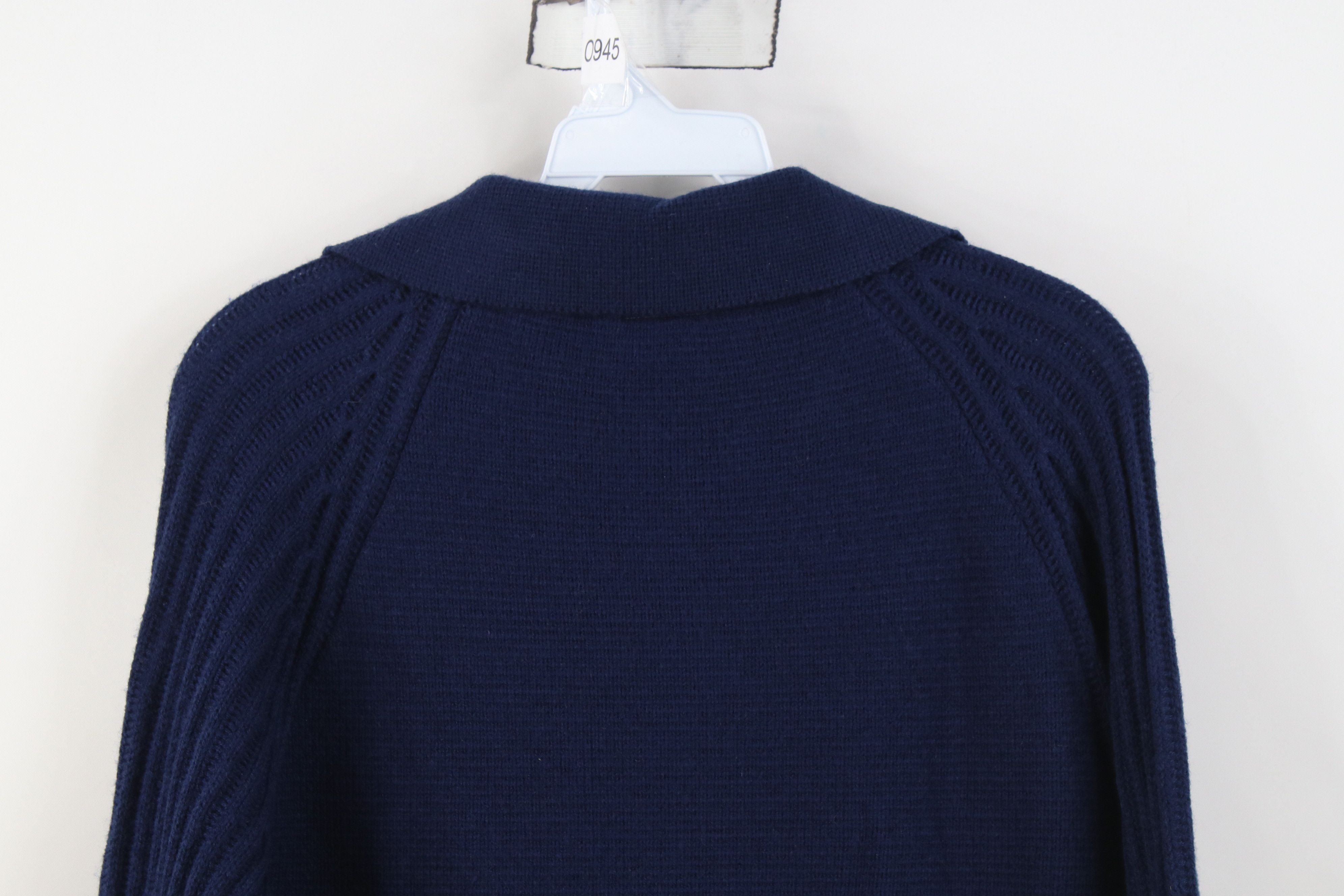 Vintage Vintage 70s Streetwear Ribbed Knit Collared Cardigan Sweater Size XS / US 0-2 / IT 36-38 - 10 Thumbnail