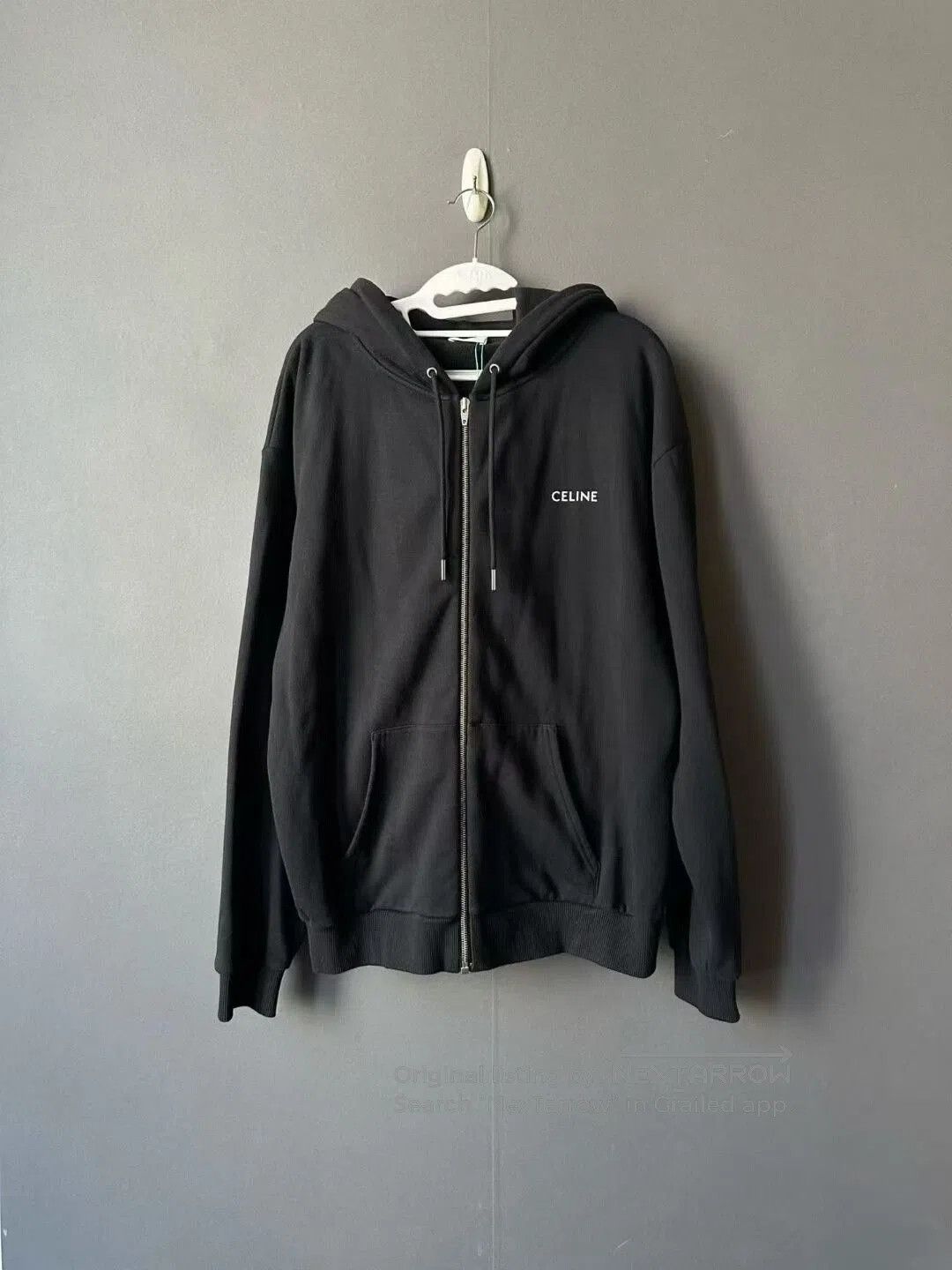 Celine Celine Embroidered Logo Zip Hoodie. Size US L / EU 52-54 / 3 - 1 Thumbnail