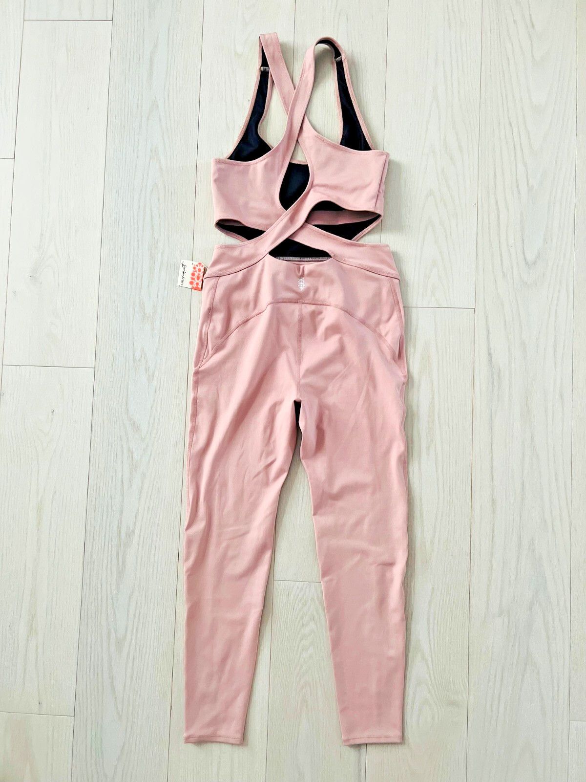 Free People Free People Movement Back It Up Jumpsuit Mauve Swoon Size 27" / US 4 / IT 40 - 6 Thumbnail