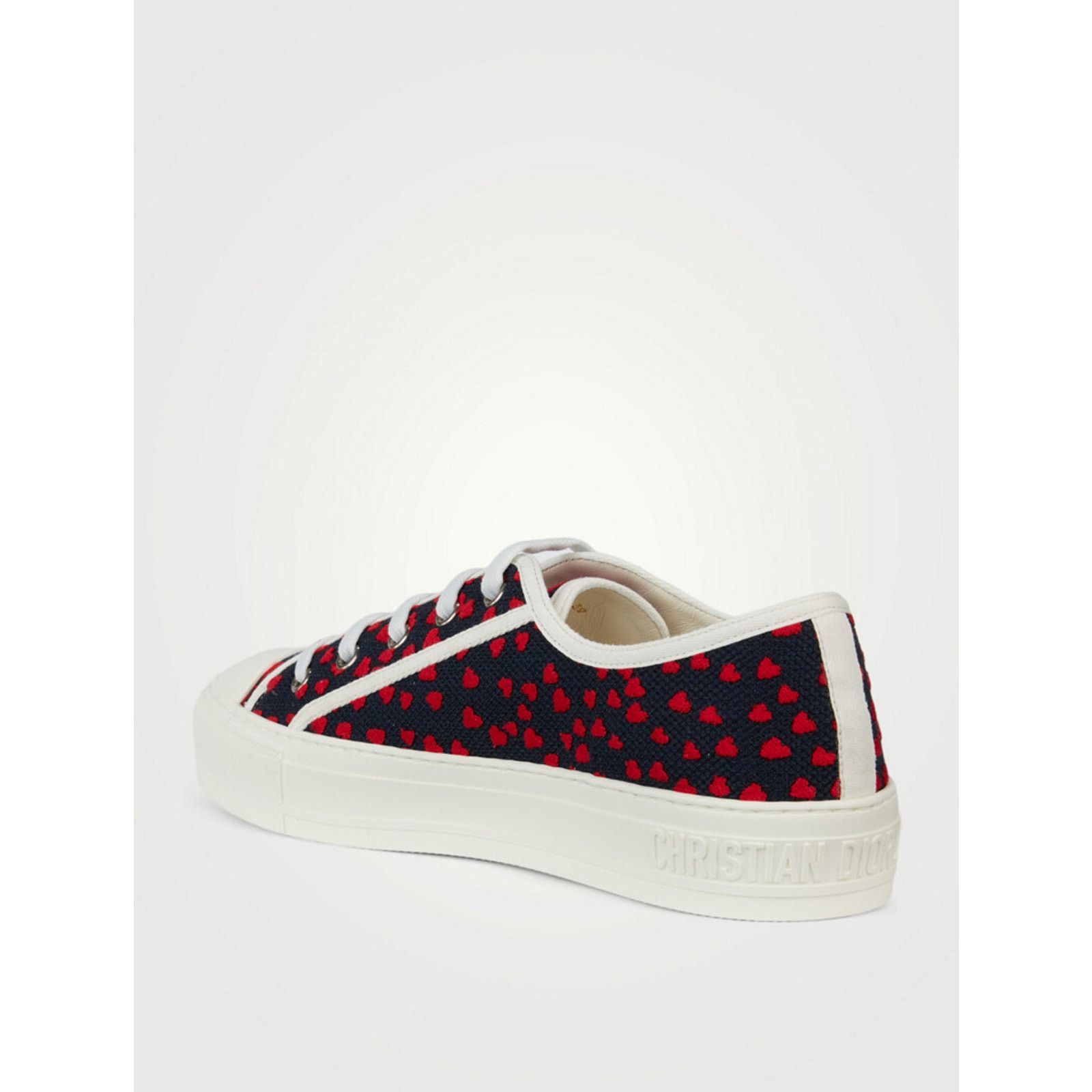 Dior Walk'N'Dior Hearts Lace Up Flat Low Top Trainer Sneaker 40 Size US 10 / IT 40 - 8 Thumbnail