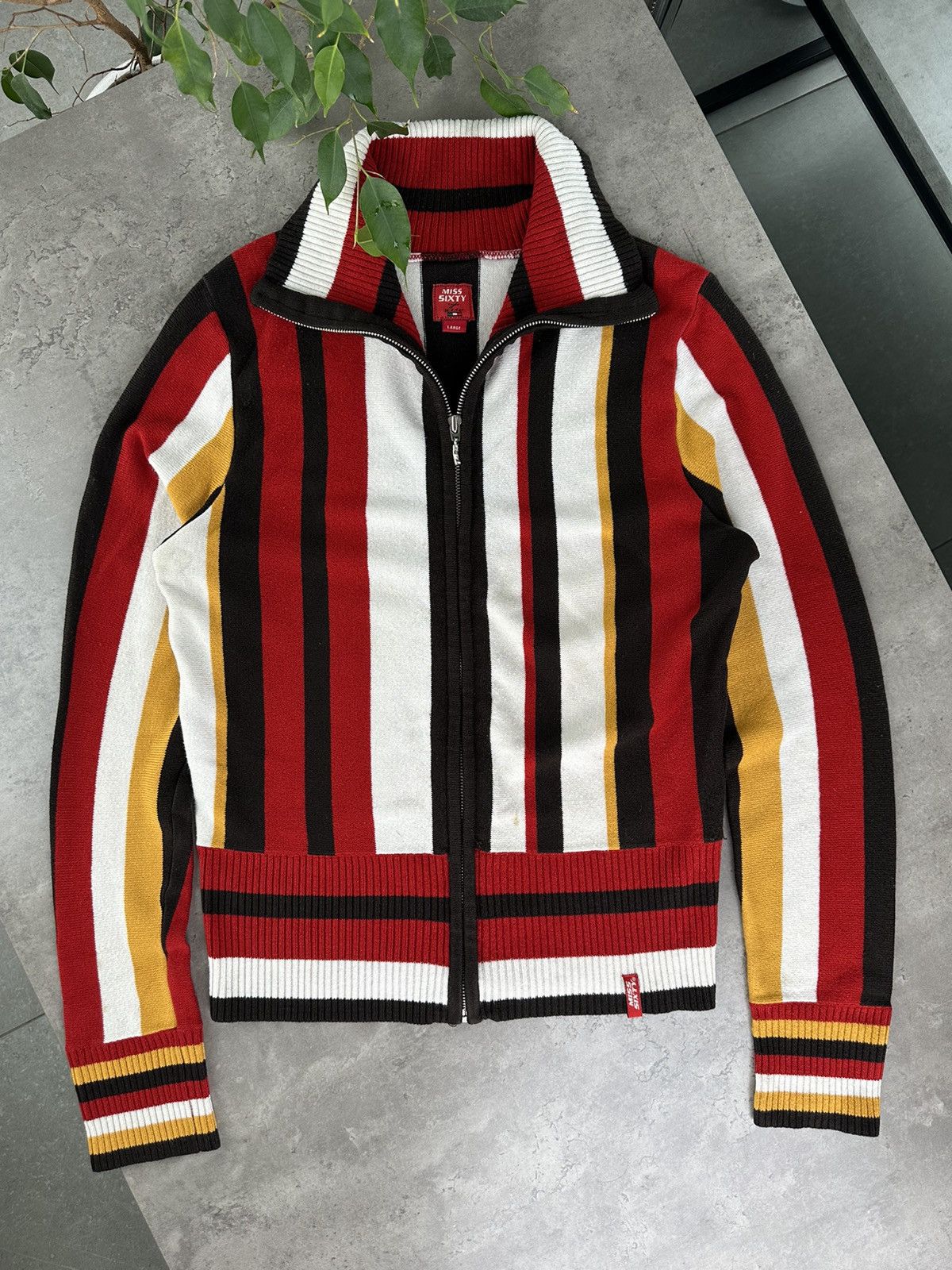 Miss Sixty Miss Sixty Zip Cardigan Size L / US 10 / IT 46 - 1 Thumbnail