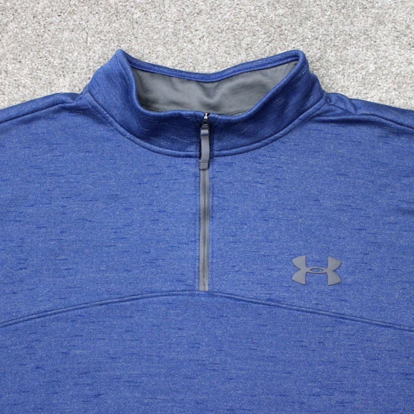 Under Armour Under Armour Sweatshirt Men 3XL Blue 1/4 Zip Pullover HeatGear Loose Fit Mock Neck Long Sleeve Sweatshirt Size US XXL / EU 58 / 5 - 3 Thumbnail