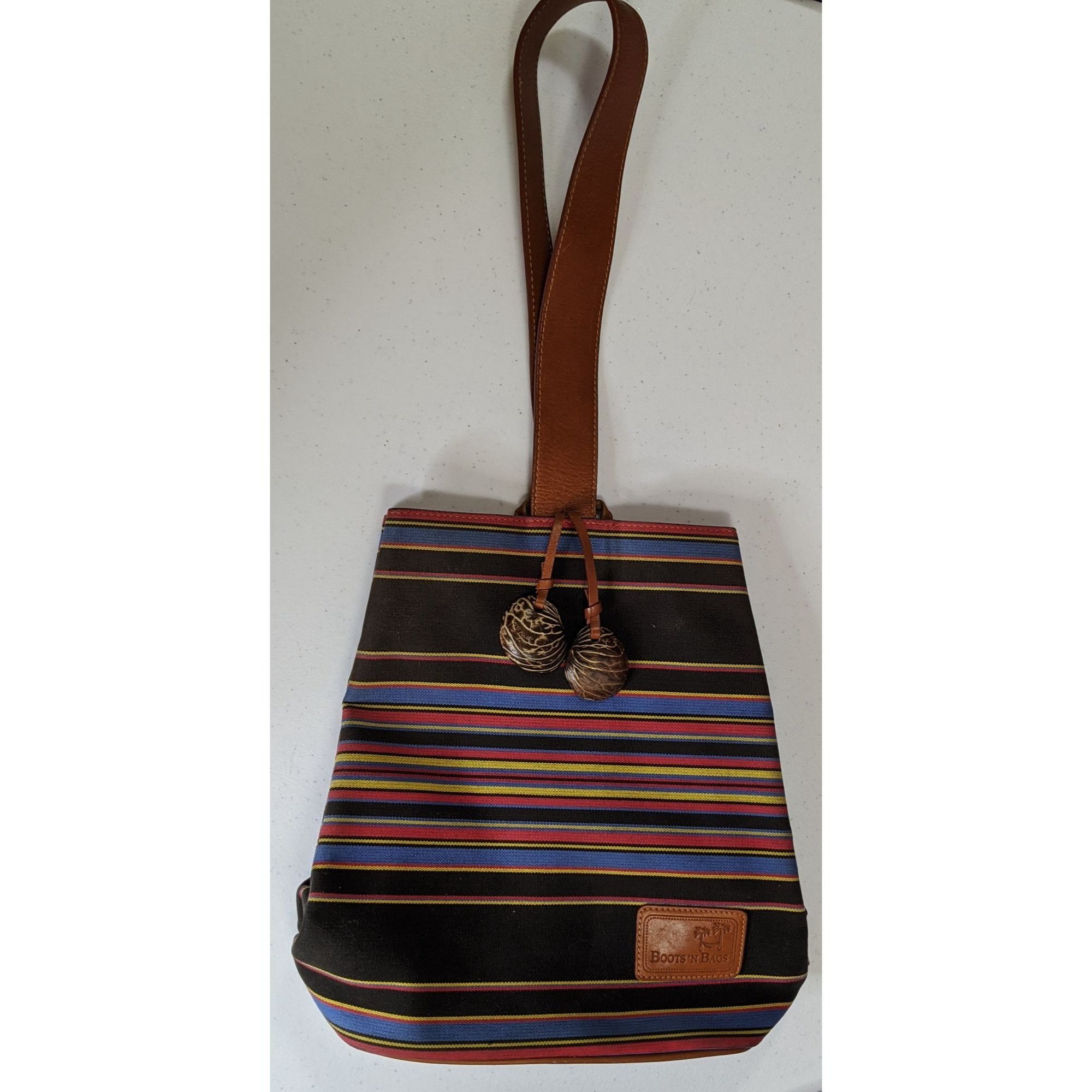Other Boots N Bags Southwestern Canvas Sling Bag With Leather Acce Size ONE SIZE - 7 Thumbnail